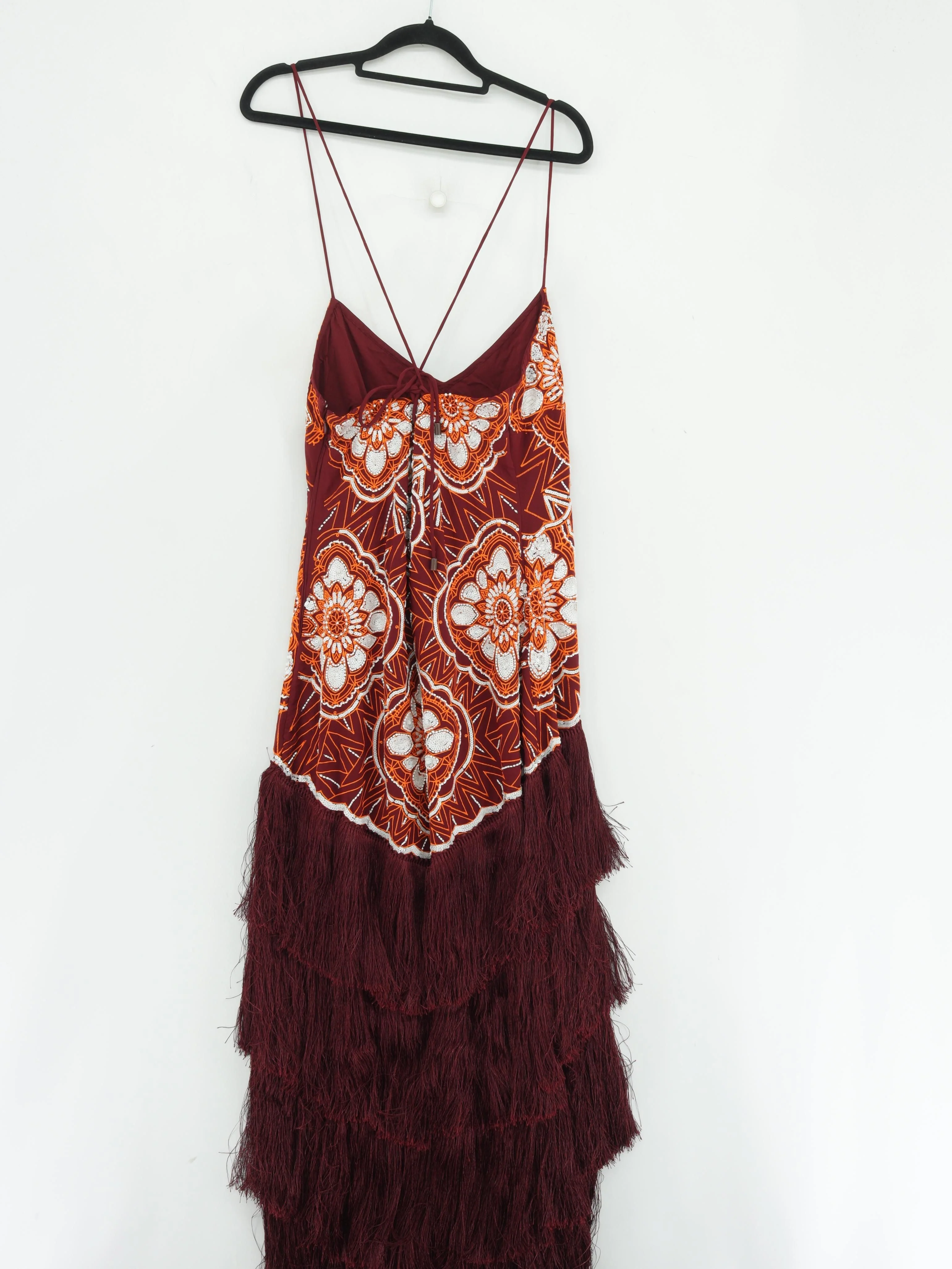 Karen Millen Maxi Dress UK12 in Brown RRP £439 - Image 2