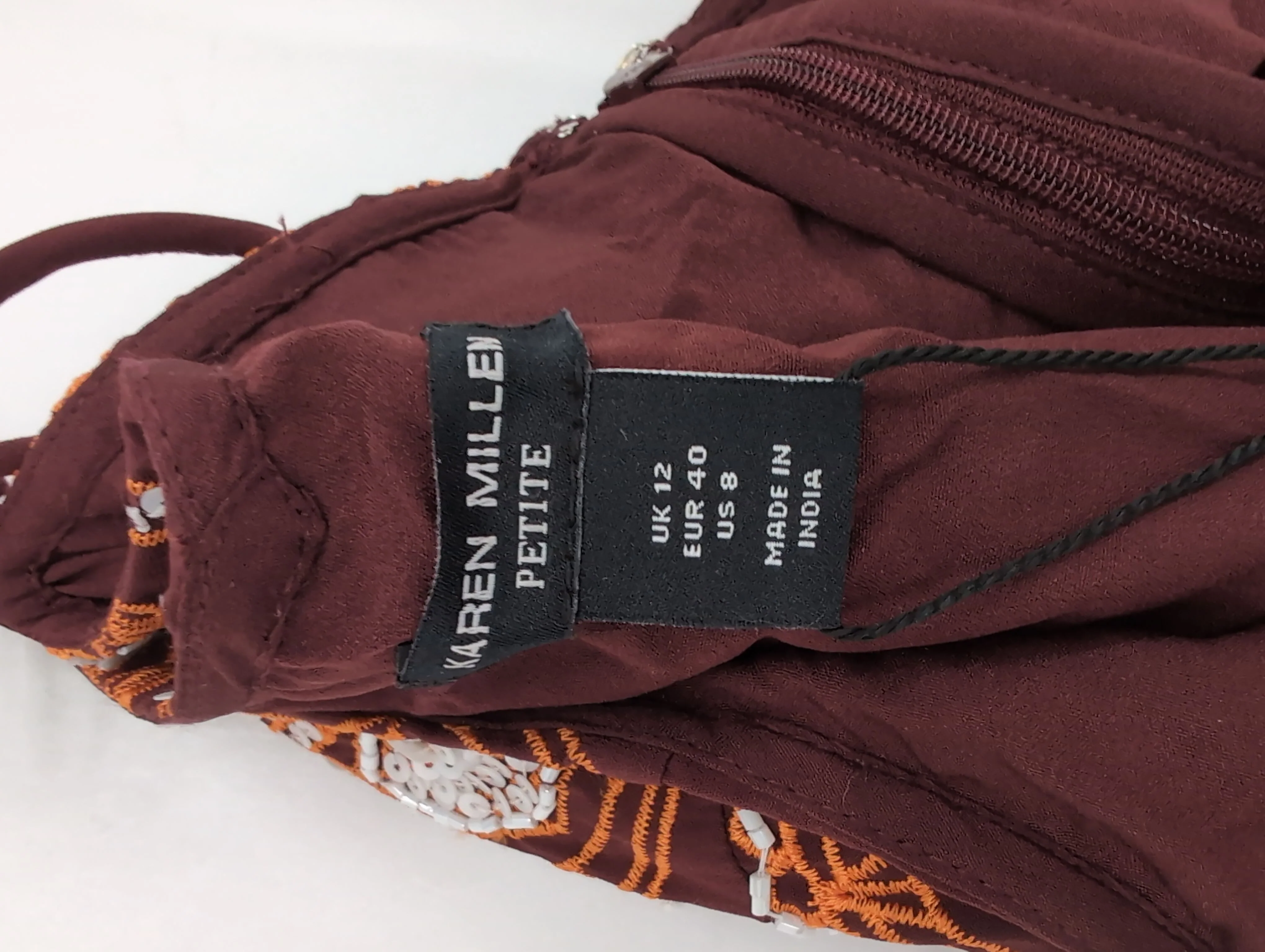 Karen Millen Maxi Dress UK12 in Brown RRP £439 - Image 5