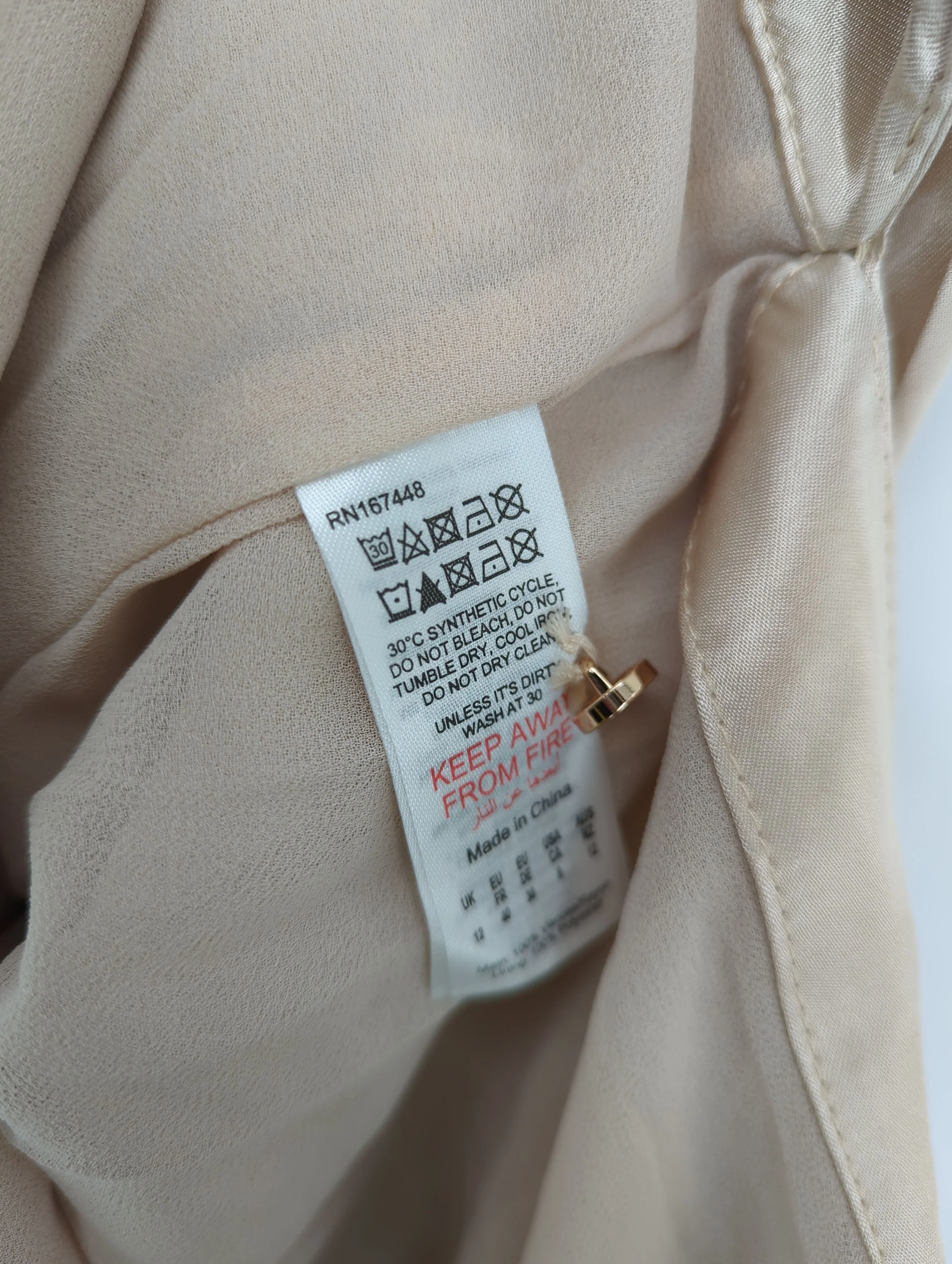Karen Millen Maxi Dress UK12 in Cream RRP £149 - Image 7