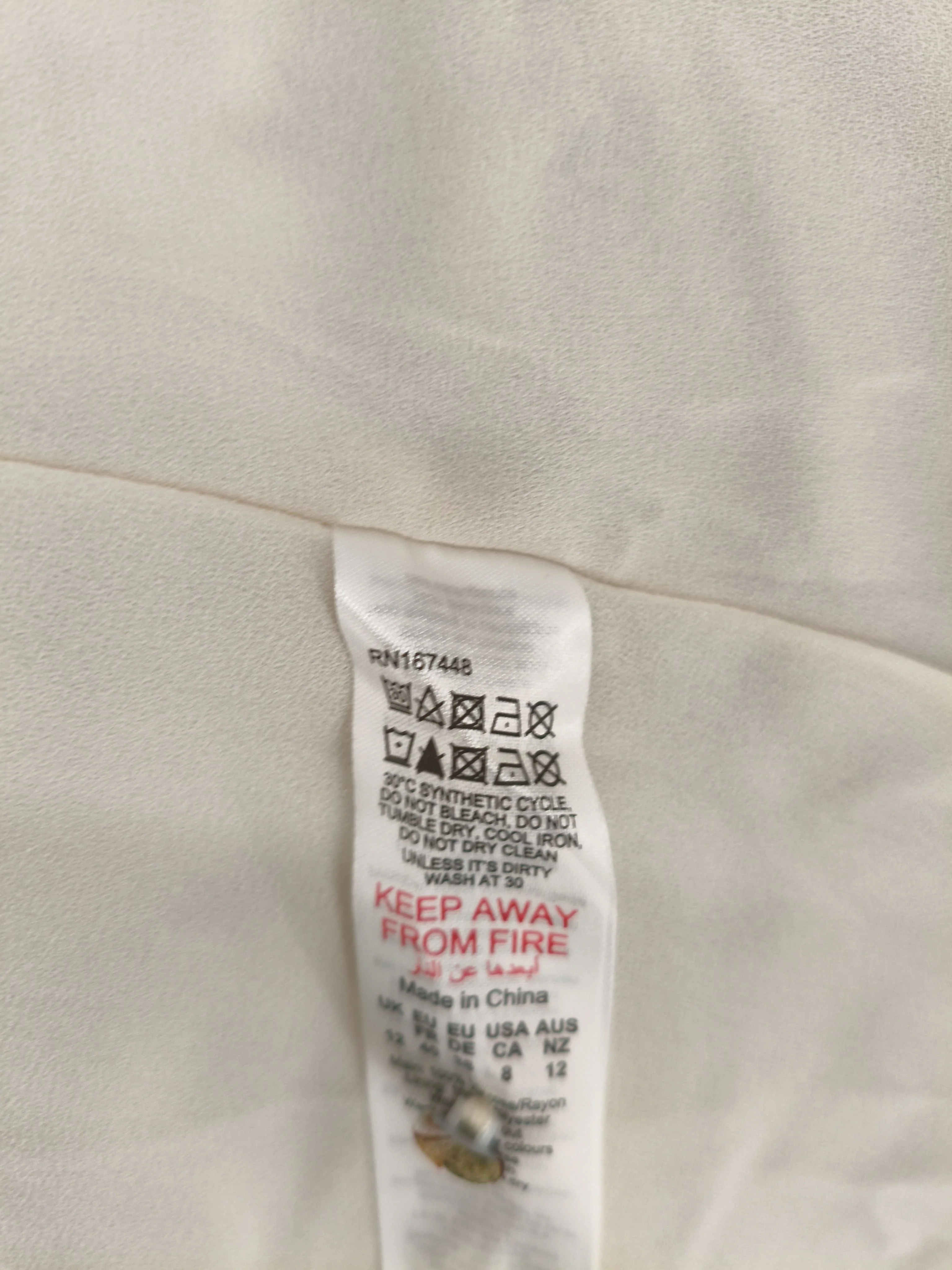 Karen Millen Maxi Dress UK12 in Cream RRP £169 - Image 7