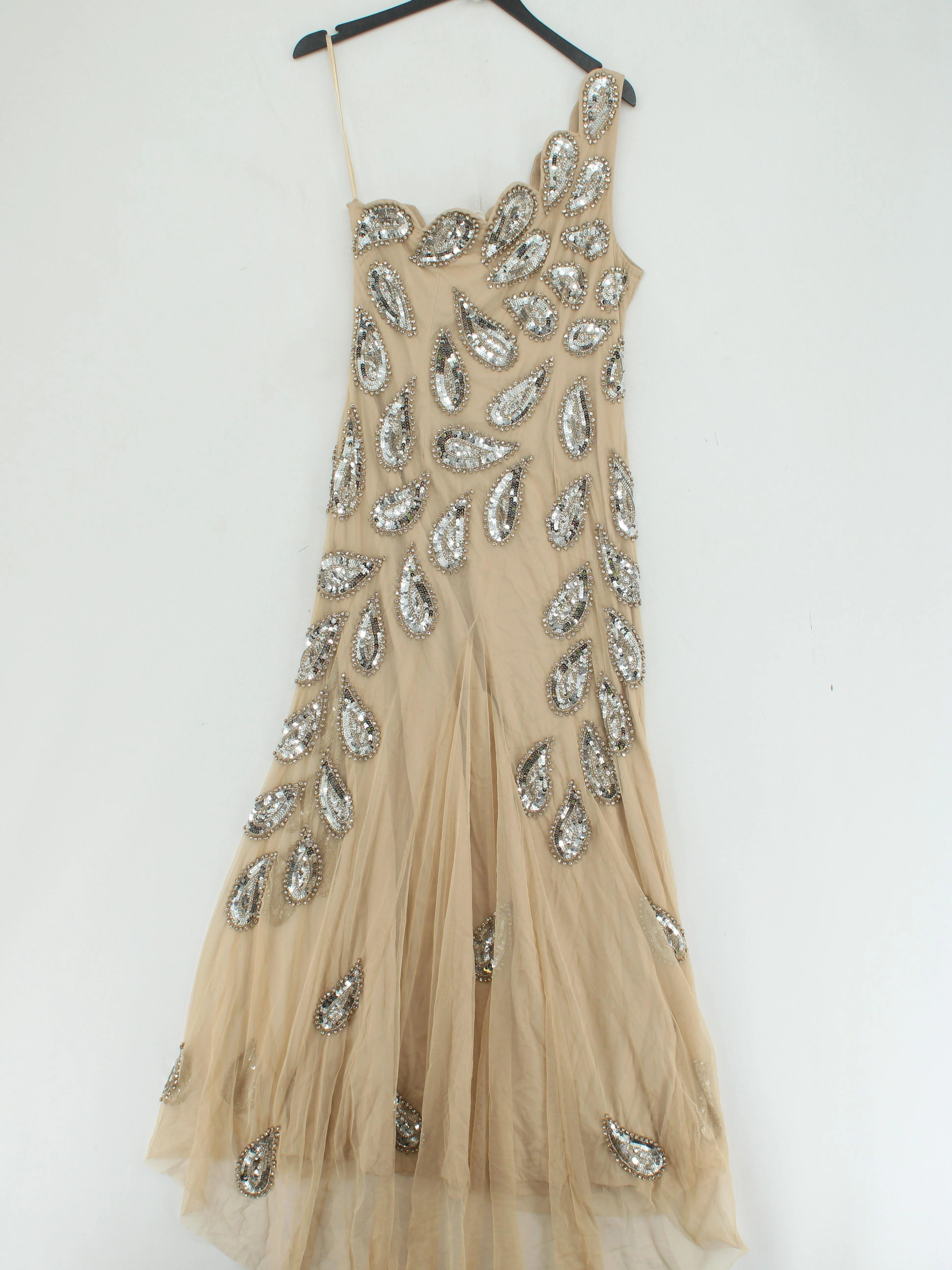 Karen Millen Maxi Dress UK12 in Cream RRP £419 - Image 2