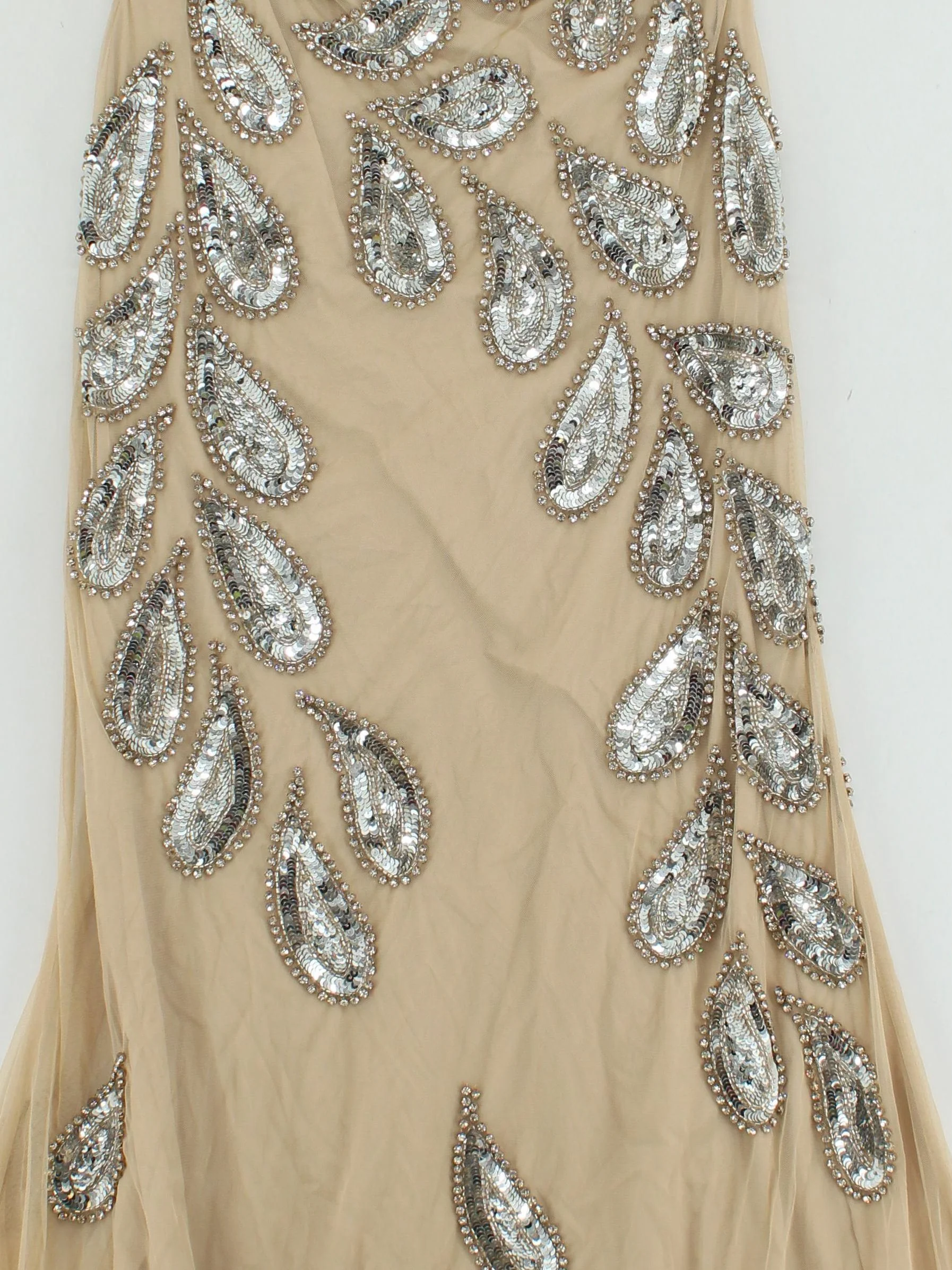 Karen Millen Maxi Dress UK12 in Cream RRP £419 - Image 3