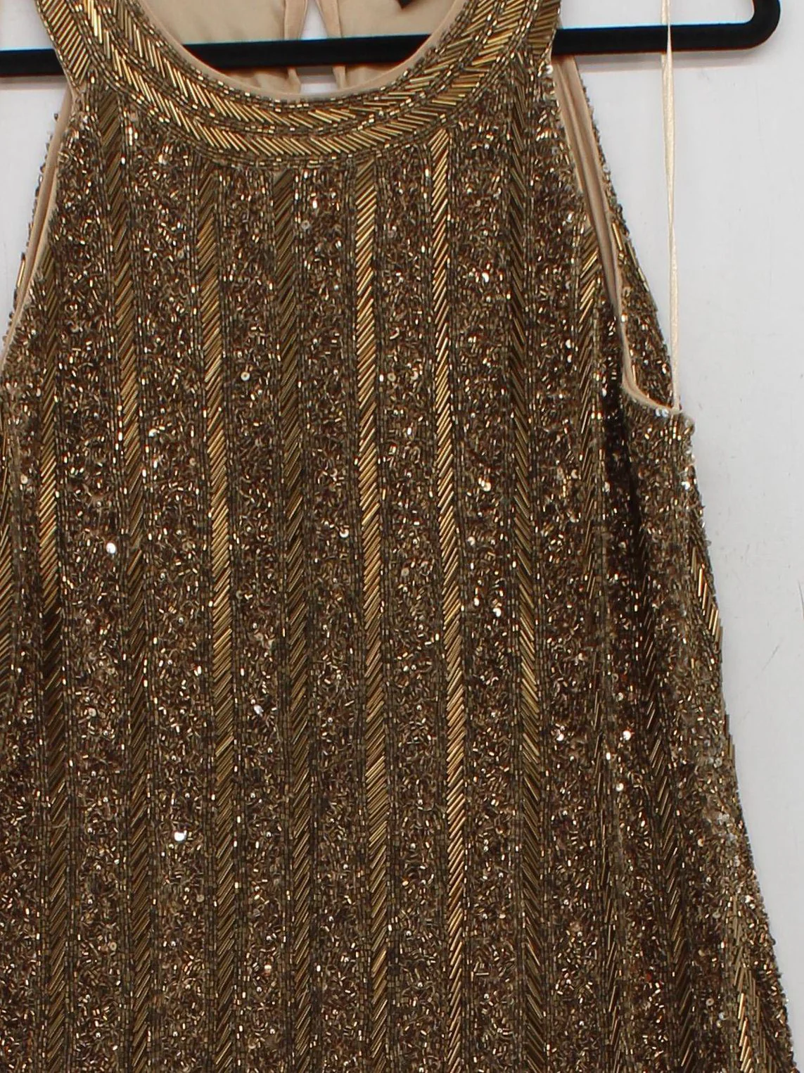 Karen Millen Maxi Dress UK12 in Gold RRP £409 - Image 3