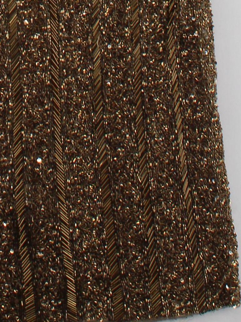 Karen Millen Maxi Dress UK12 in Gold RRP £409 - Image 4