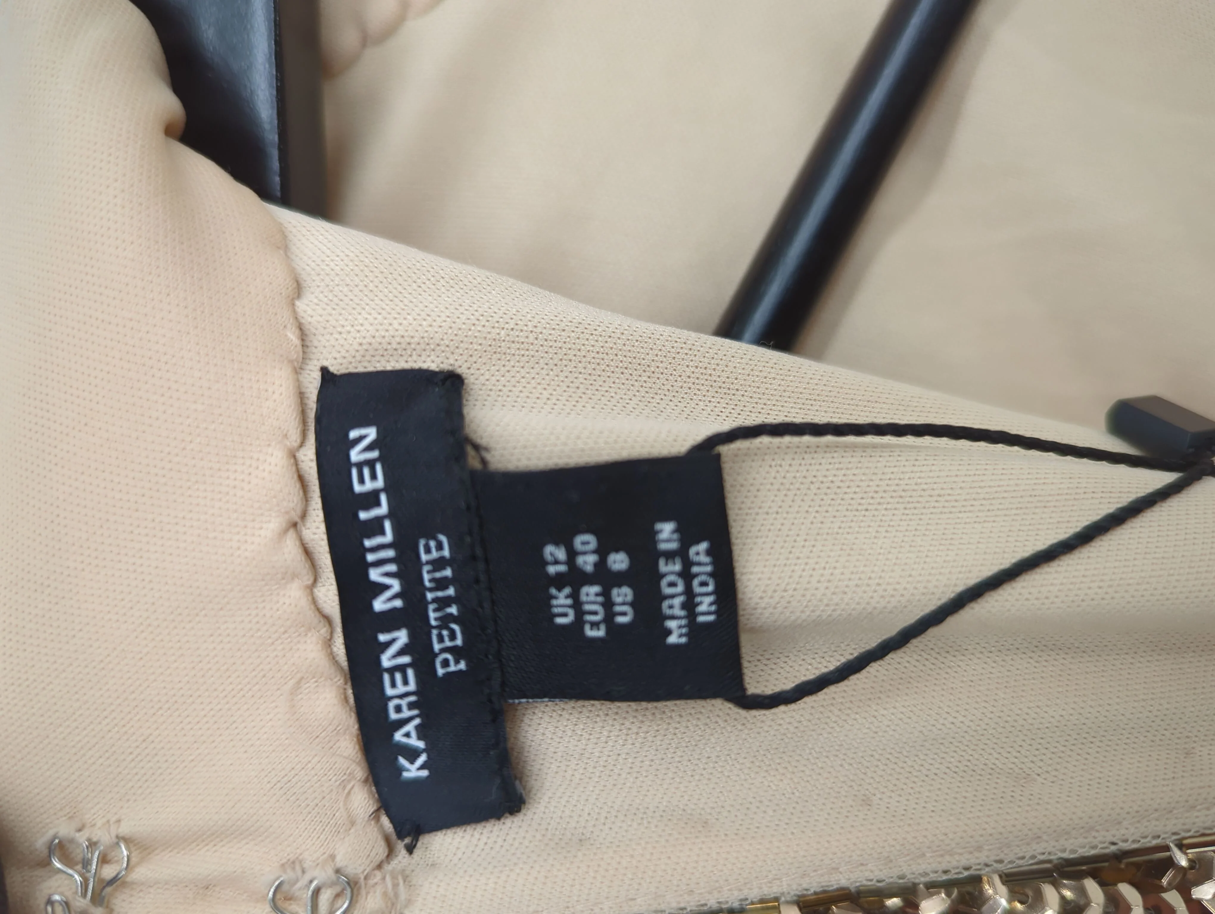 Karen Millen Maxi Dress UK12 in Gold RRP £429 - Image 6