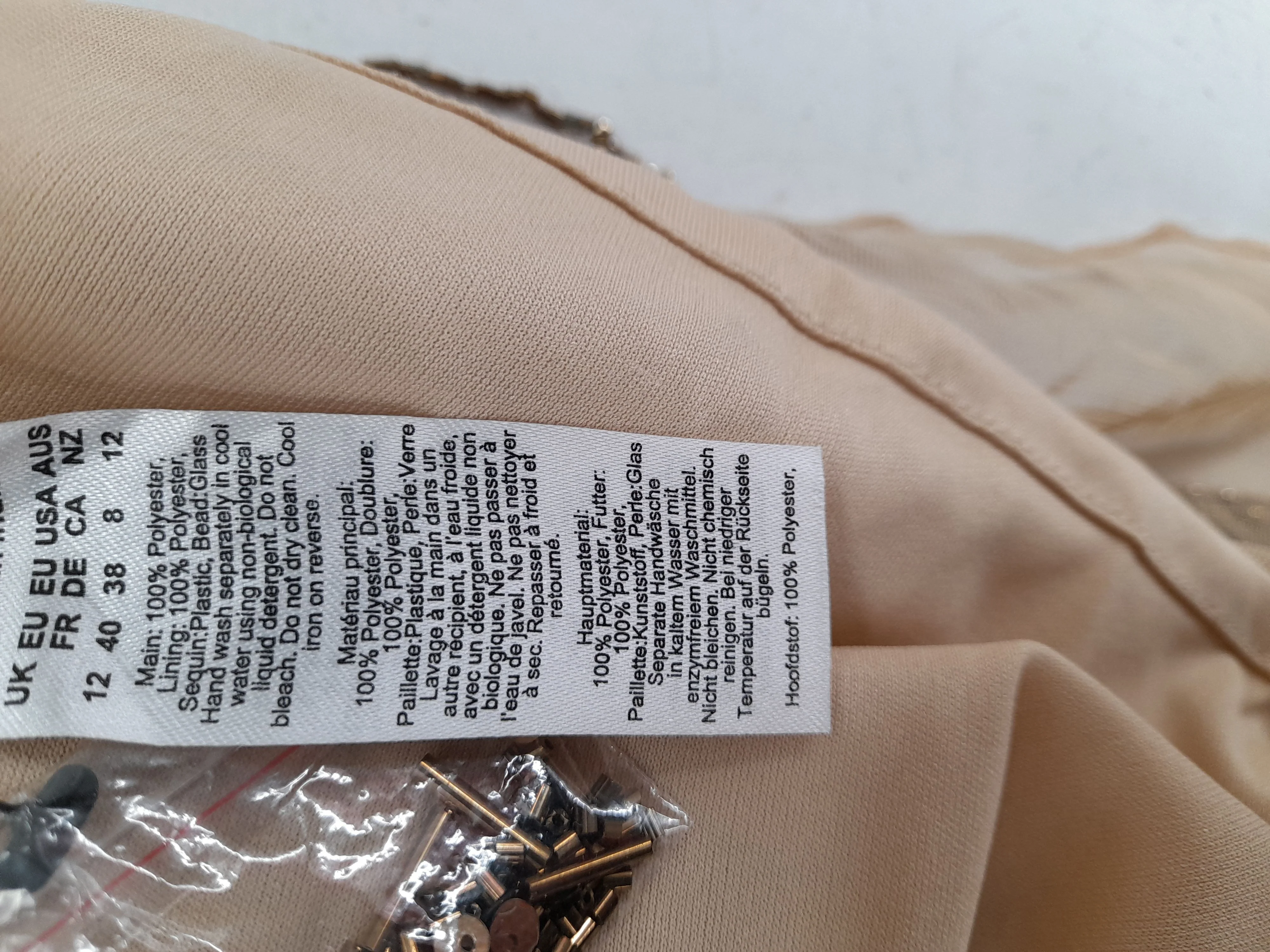Karen Millen Maxi Dress UK12 in Gold RRP £469 - Image 6