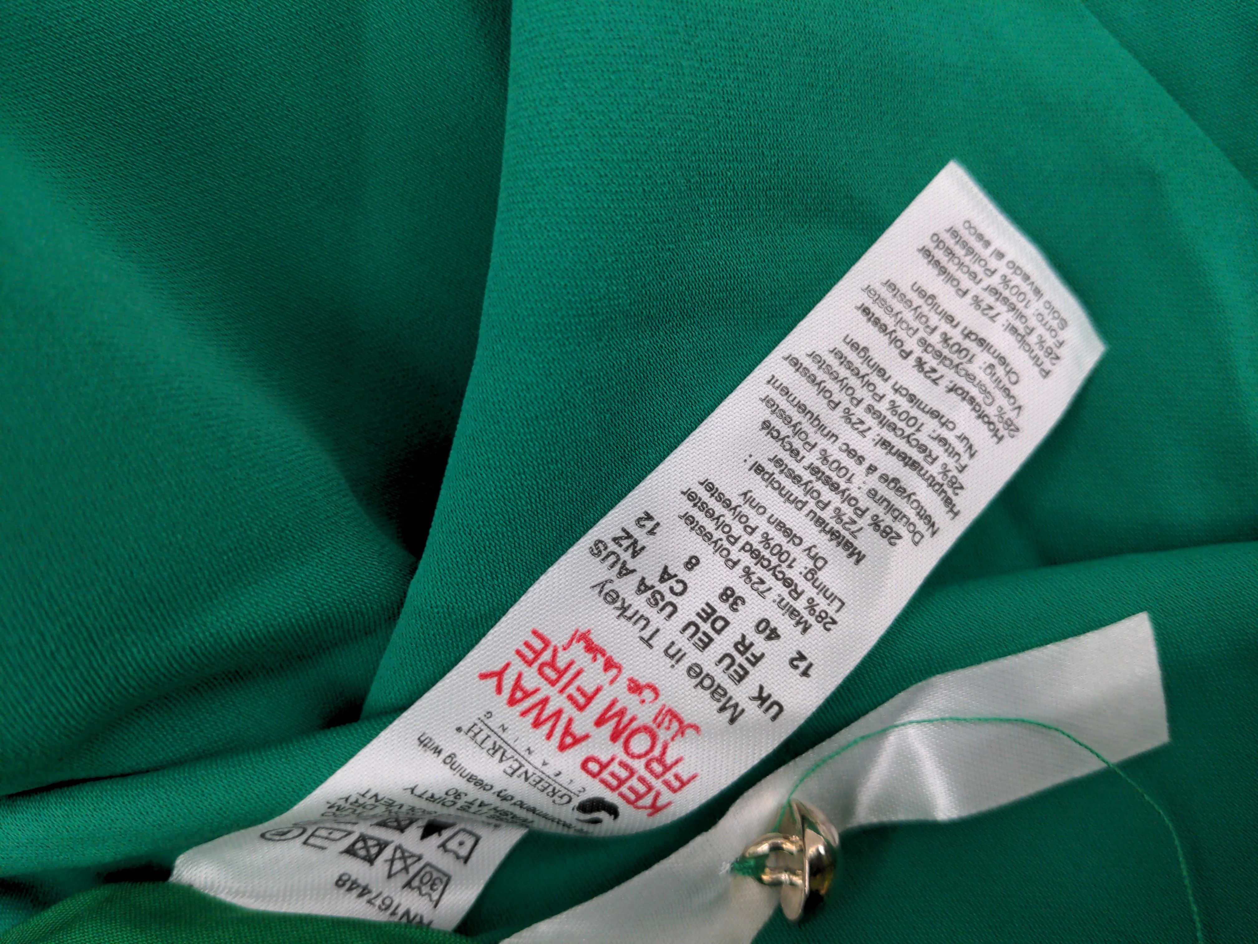 Karen Millen Maxi Dress UK12 in Green RRP £199 - Image 6