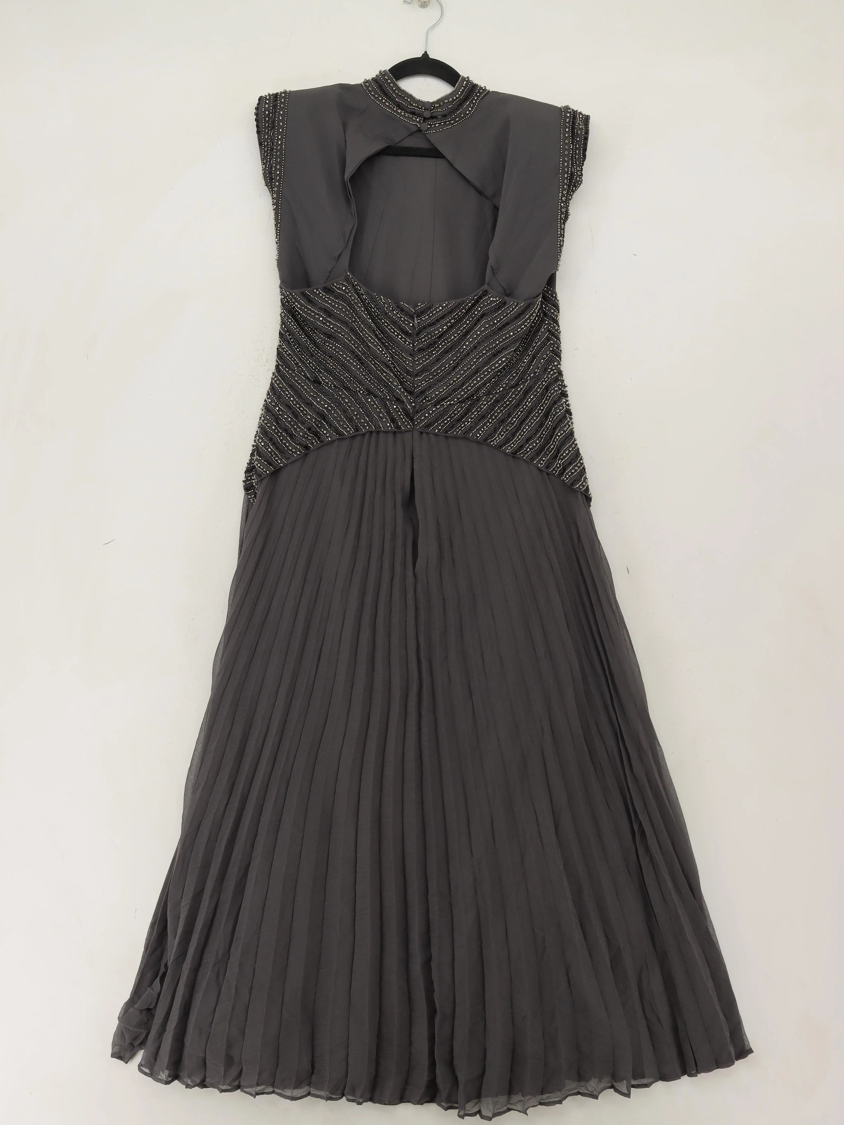 Karen Millen Maxi Dress UK12 in Grey RRP £349 - Image 2