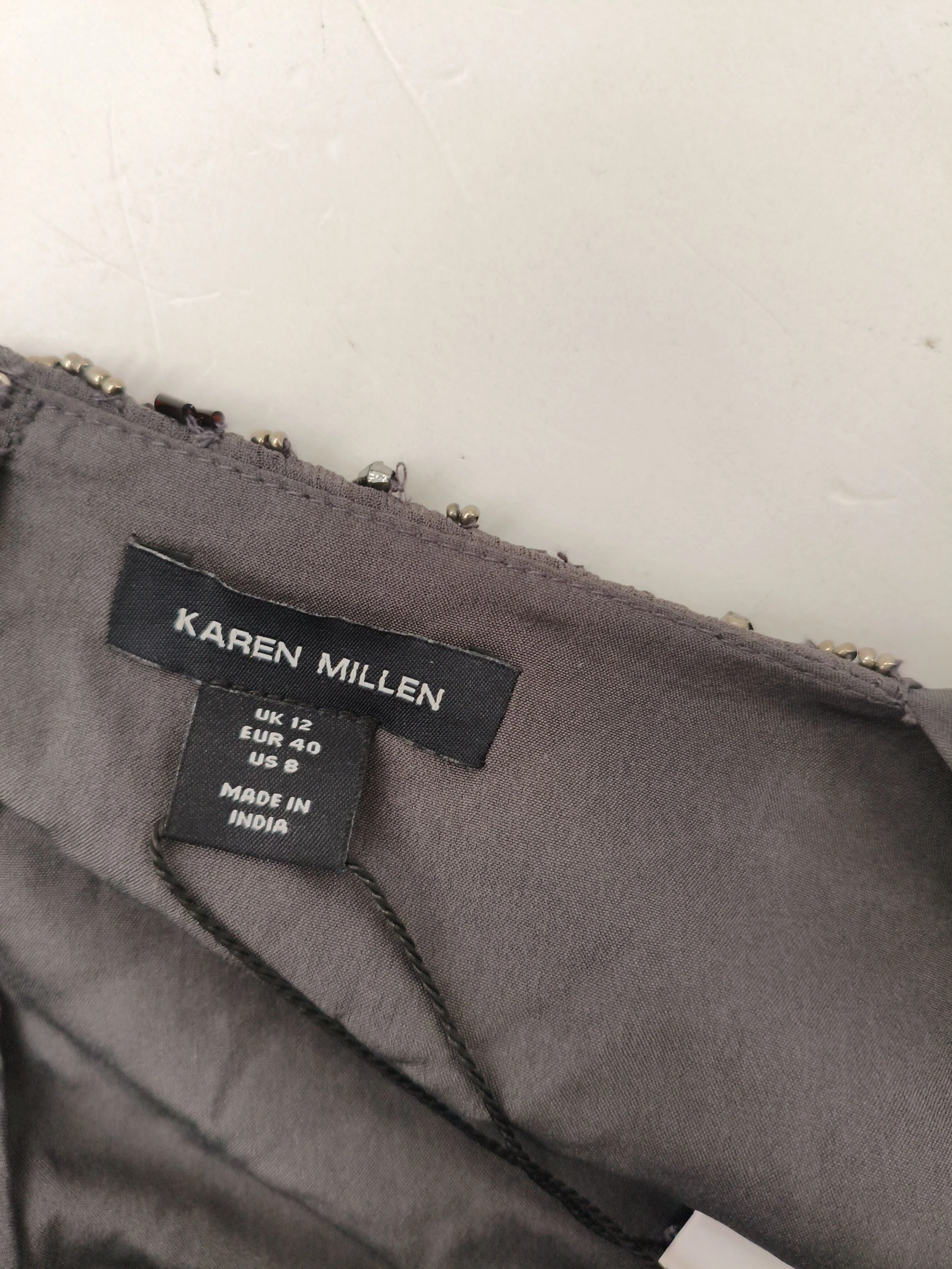 Karen Millen Maxi Dress UK12 in Grey RRP £349 - Image 6