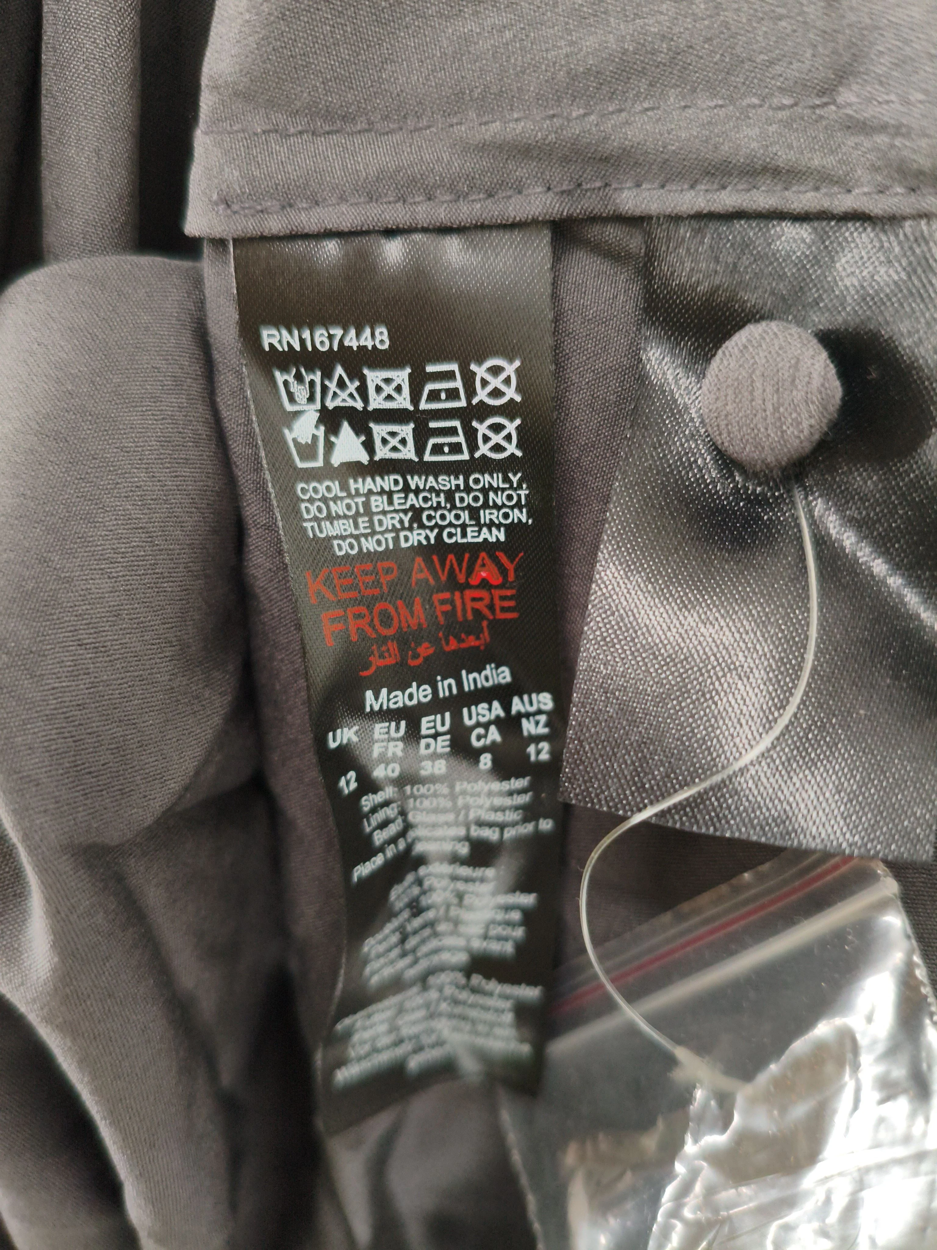 Karen Millen Maxi Dress UK12 in Grey RRP £349 - Image 7