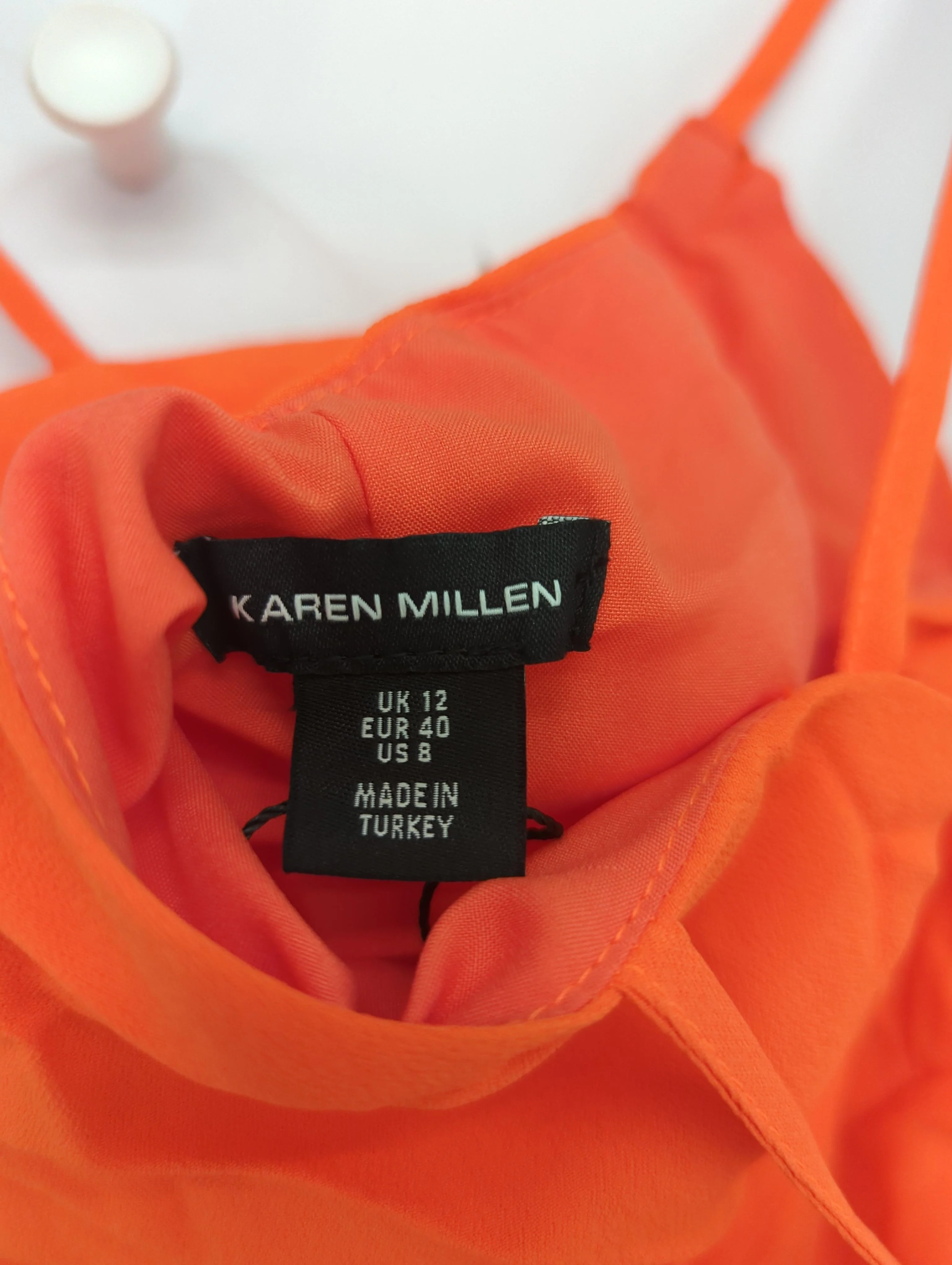 Karen Millen Maxi Dress UK12 in Orange RRP £259 - Image 6