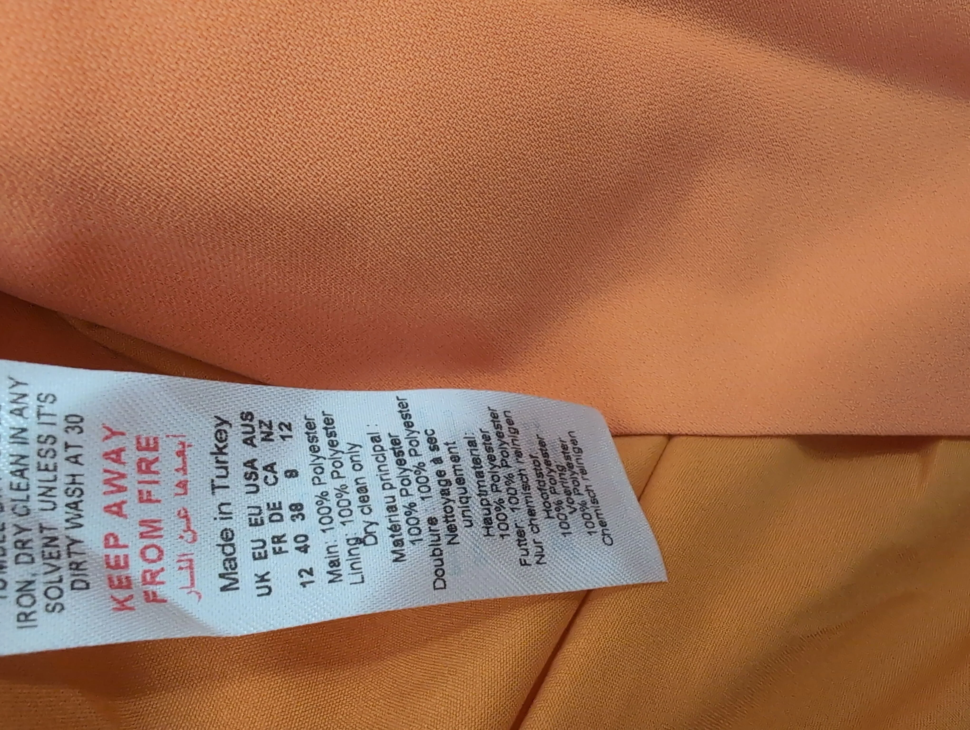 Karen Millen Maxi Dress UK12 in Orange RRP £259 - Image 6
