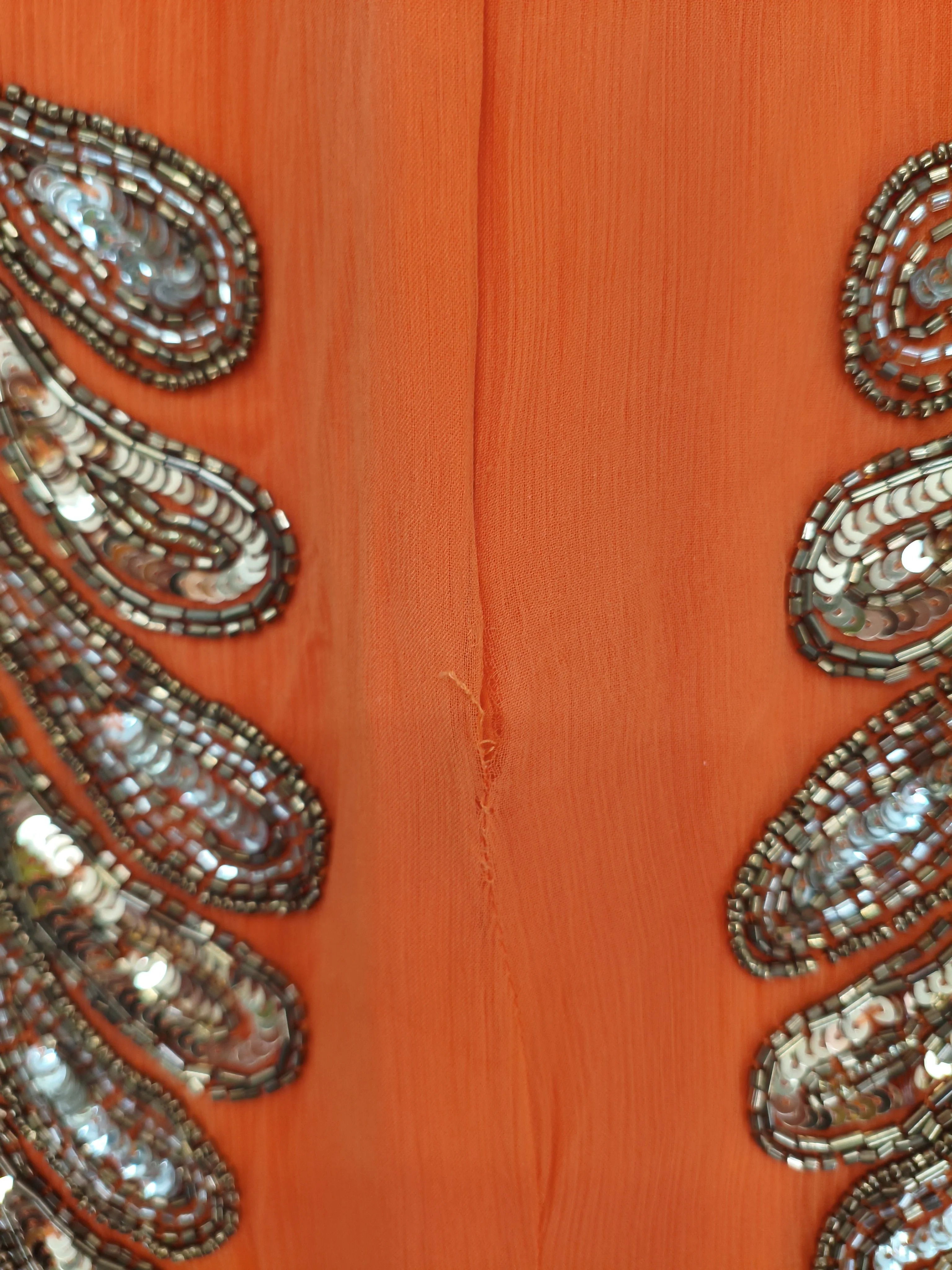 Karen Millen Maxi Dress UK12 in Orange RRP £499 - Image 5