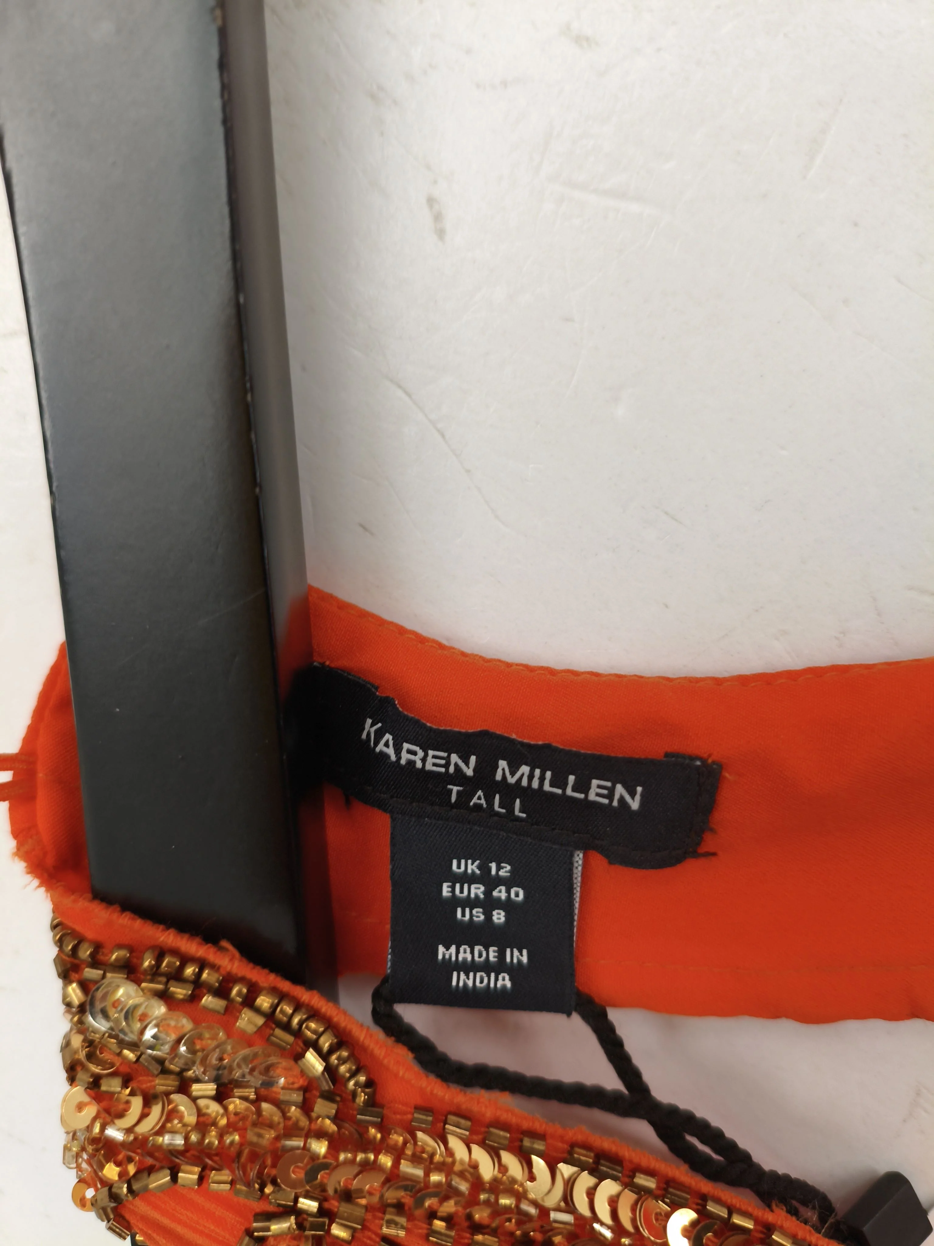 Karen Millen Maxi Dress UK12 in Orange RRP £499 - Image 6