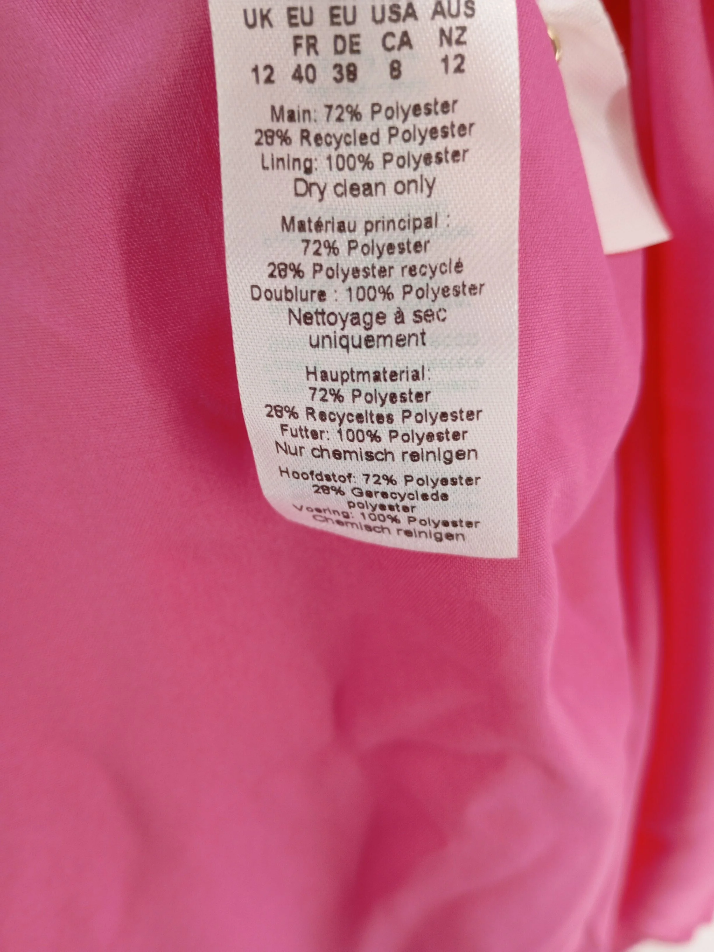 Karen Millen Maxi Dress UK12 in Pink RRP £189 - Image 7