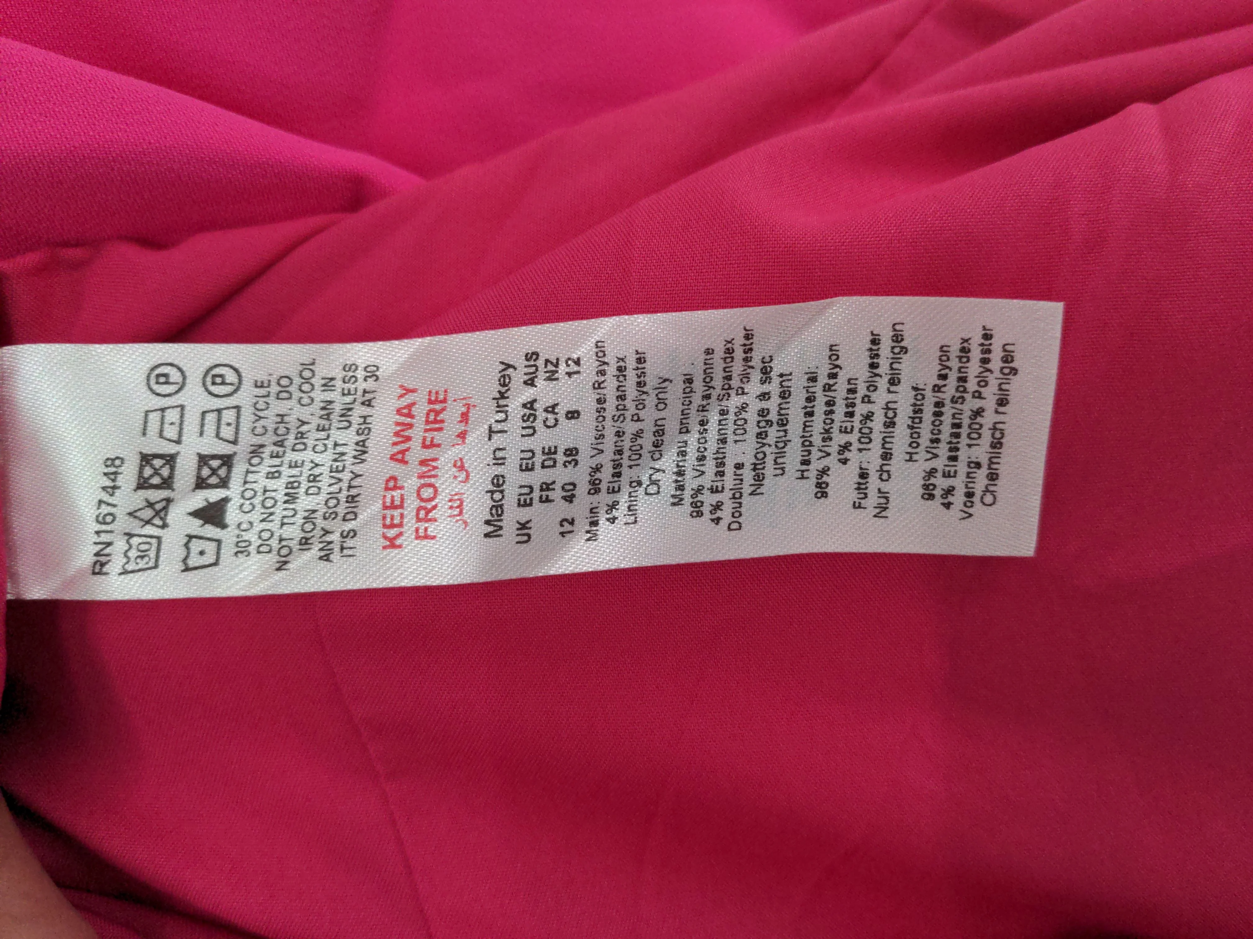 Karen Millen Maxi Dress UK12 in Pink RRP £239 - Image 6