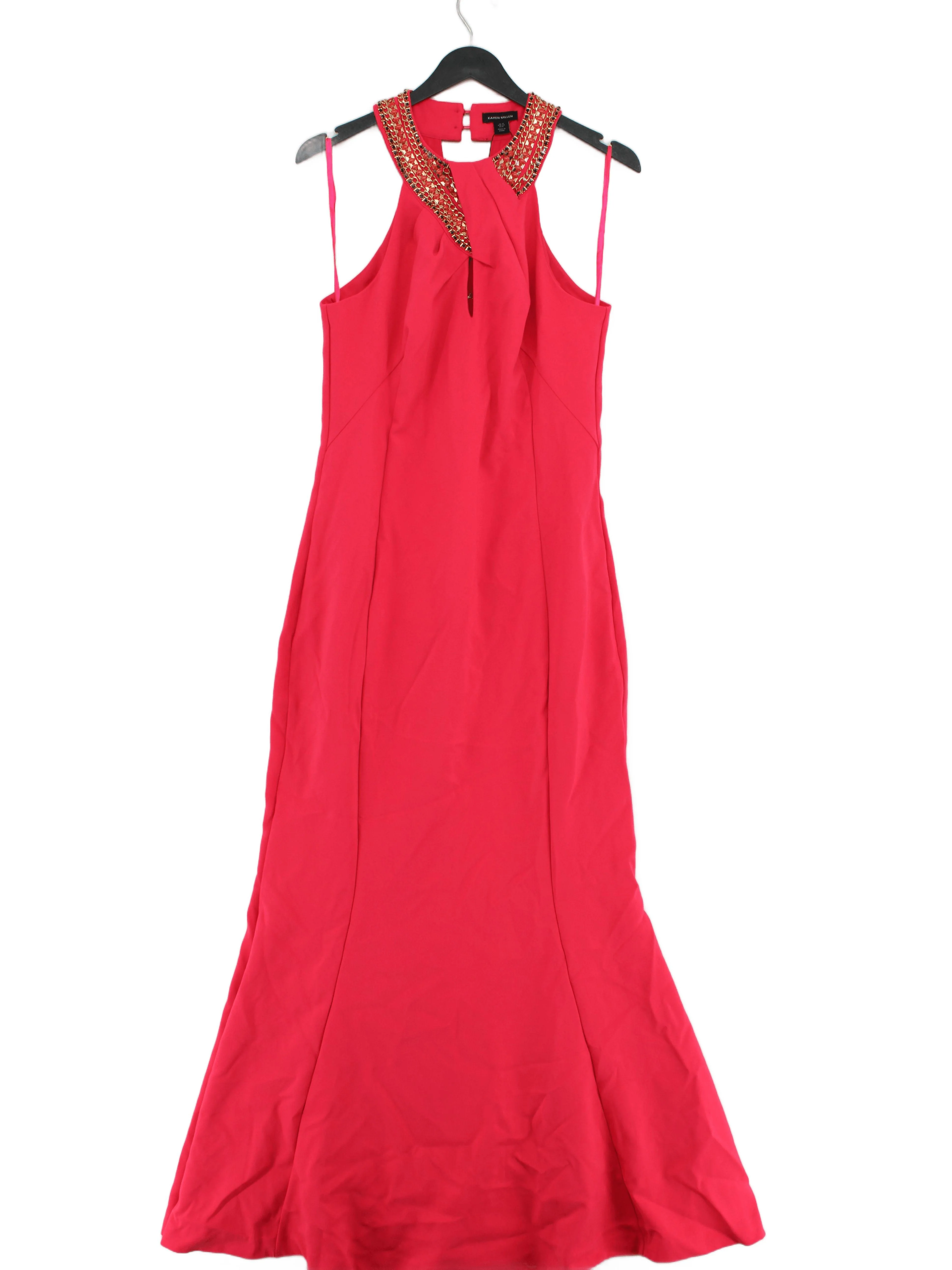 Karen Millen Maxi Dress UK12 in Pink RRP £249