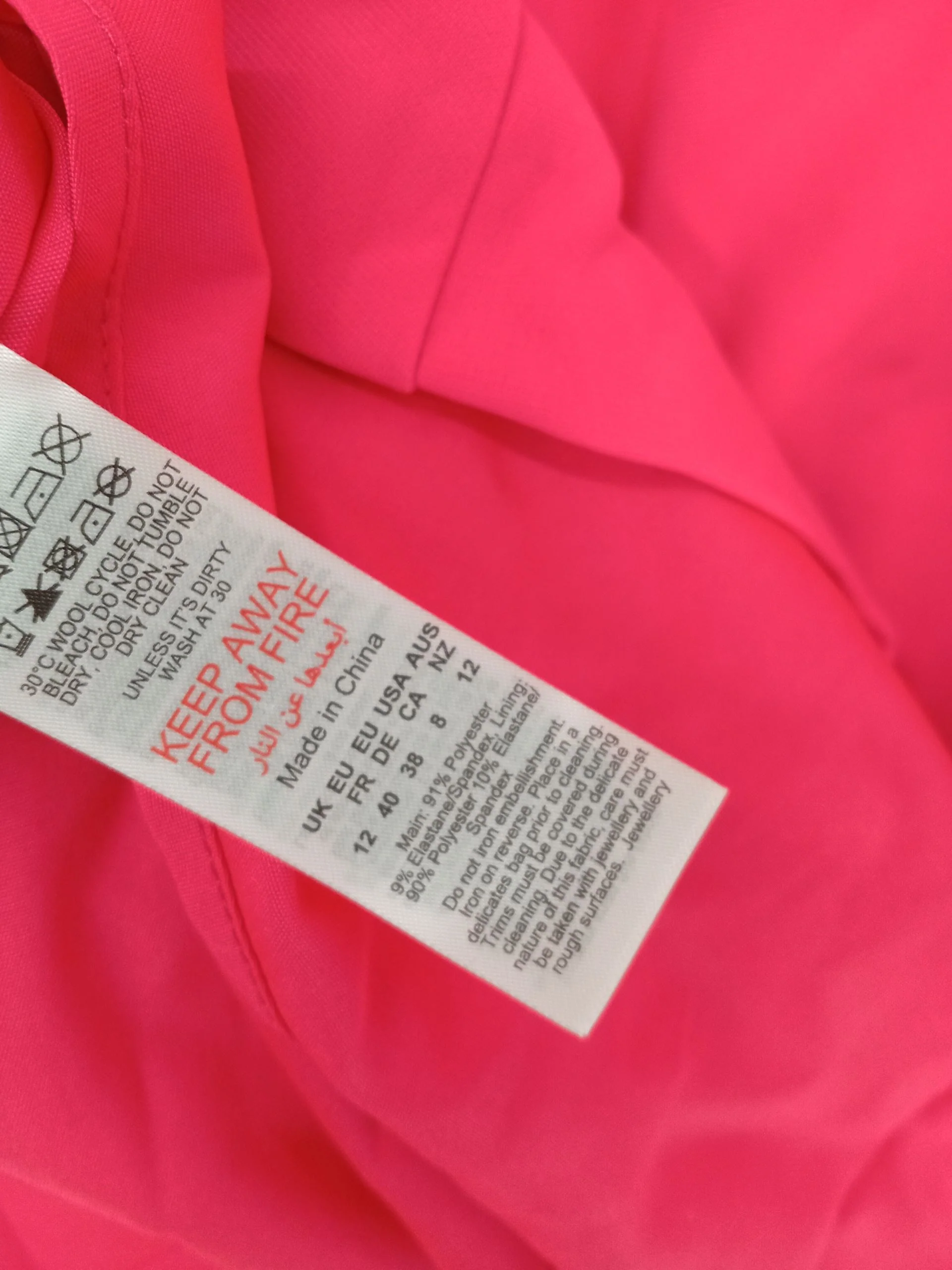 Karen Millen Maxi Dress UK12 in Pink RRP £249 - Image 6