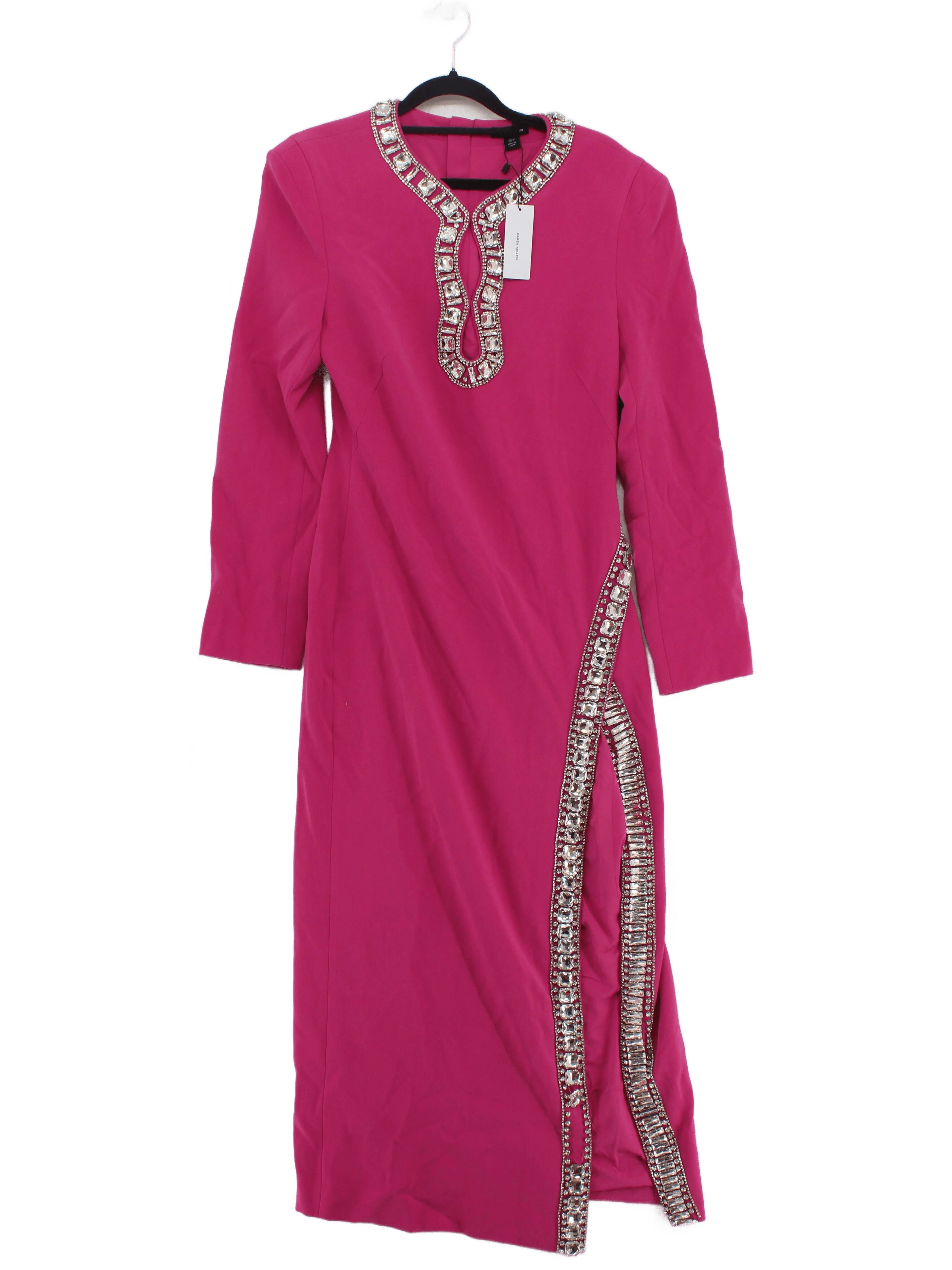 Karen Millen Maxi Dress UK12 in Pink RRP £329