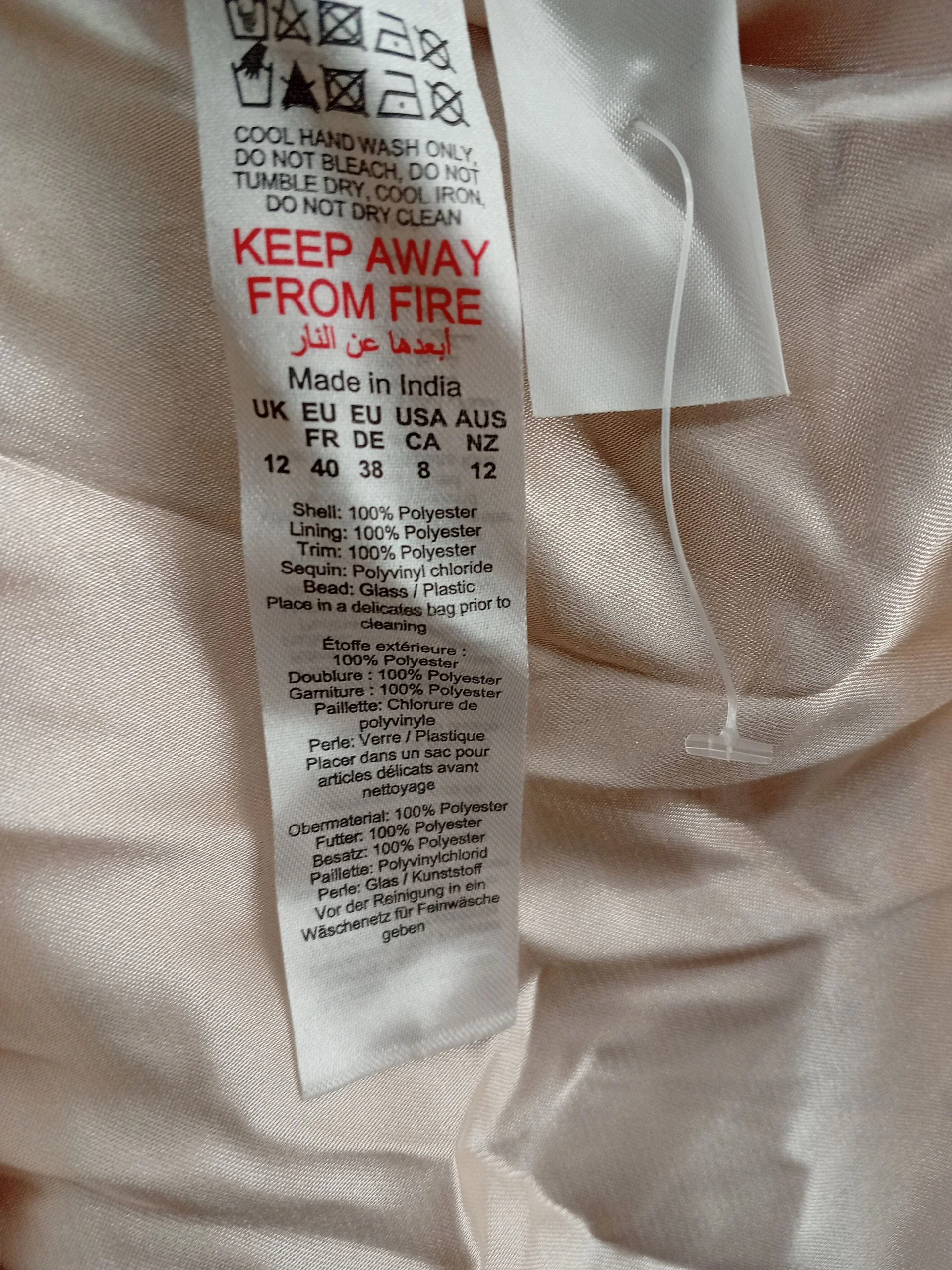 Karen Millen Maxi Dress UK12 in Pink RRP £389 - Image 6