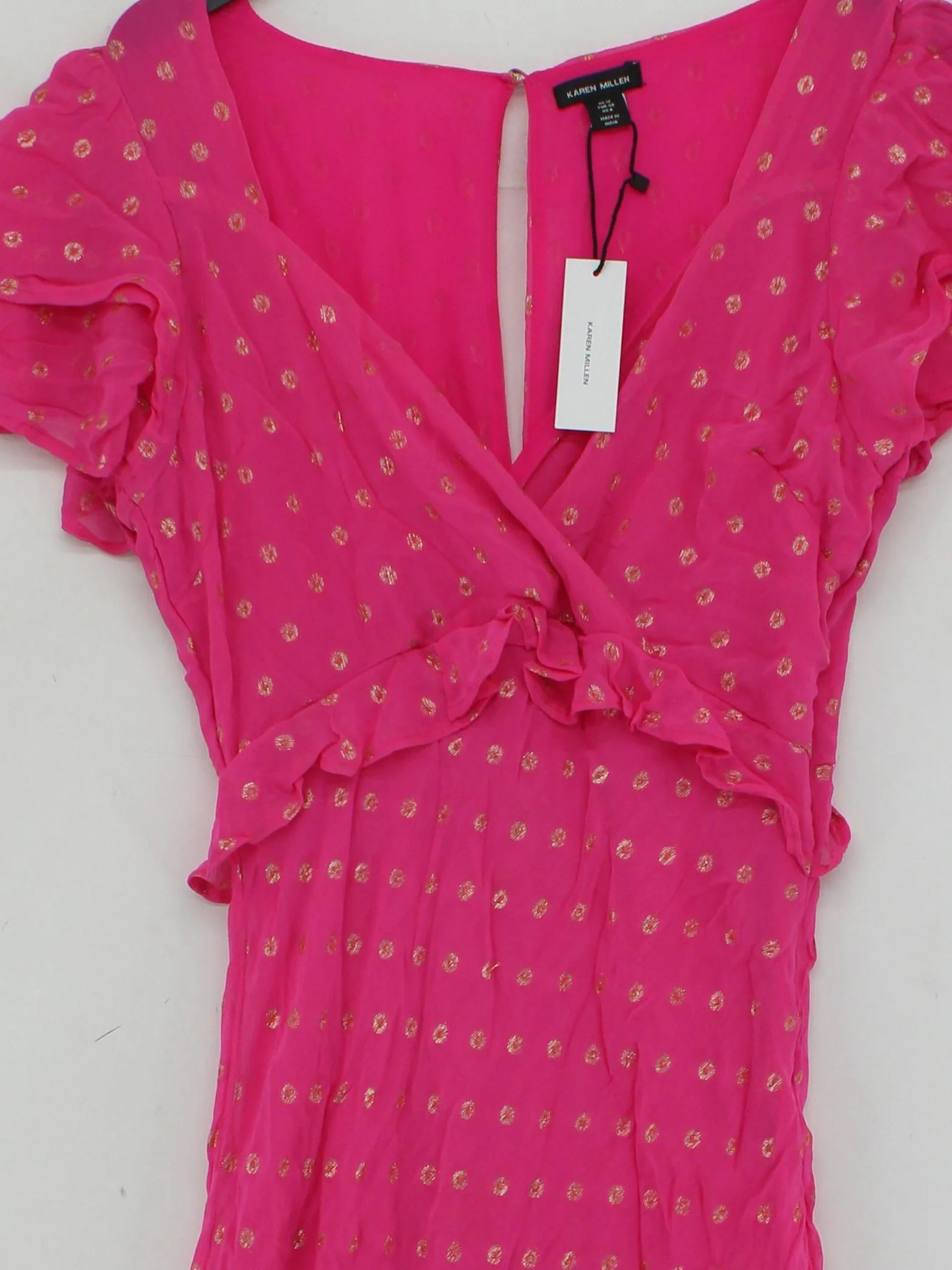 Karen Millen Maxi Dress UK12 in Pink RRP £89 - Image 3