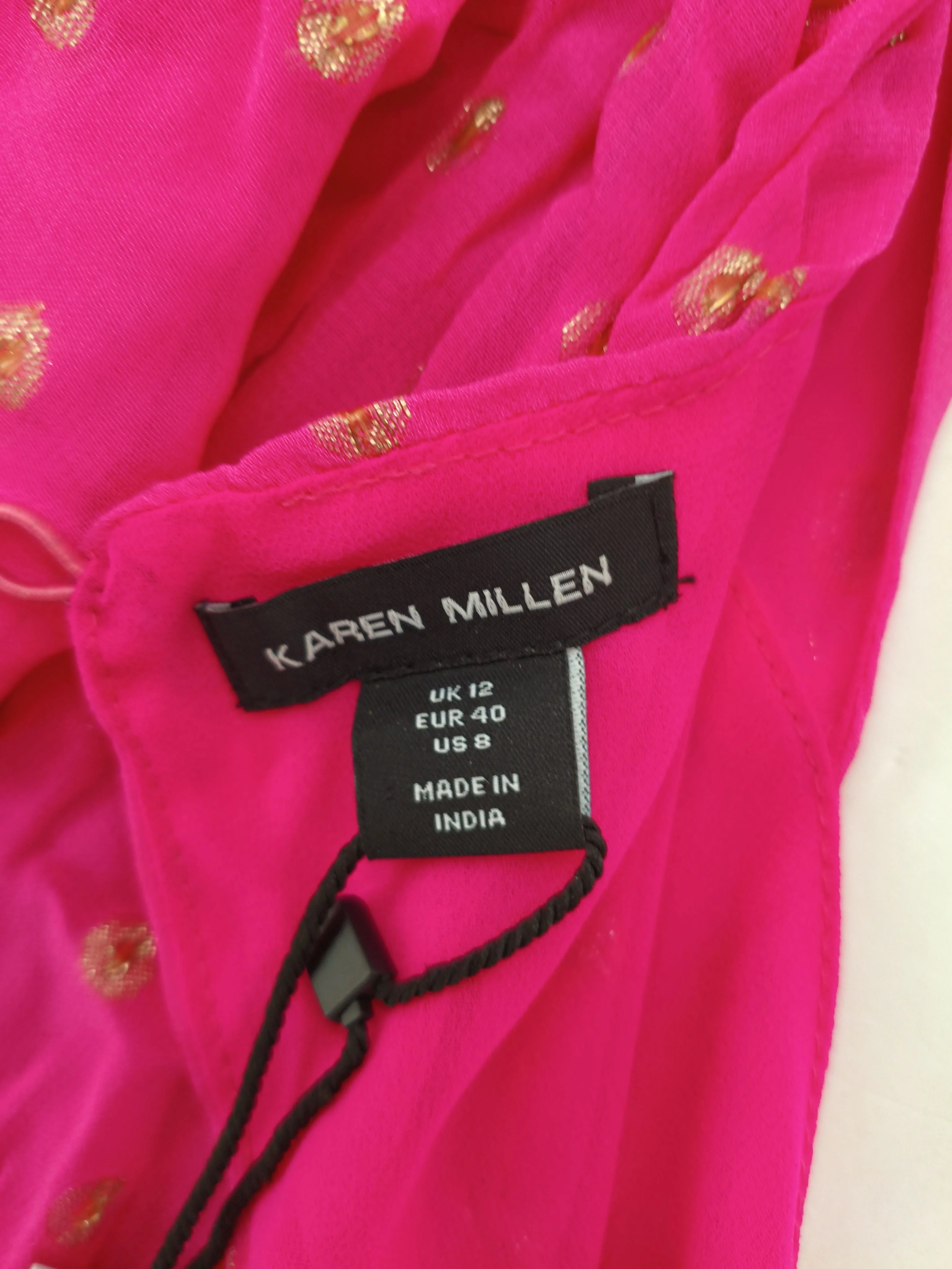 Karen Millen Maxi Dress UK12 in Pink RRP £89 - Image 6