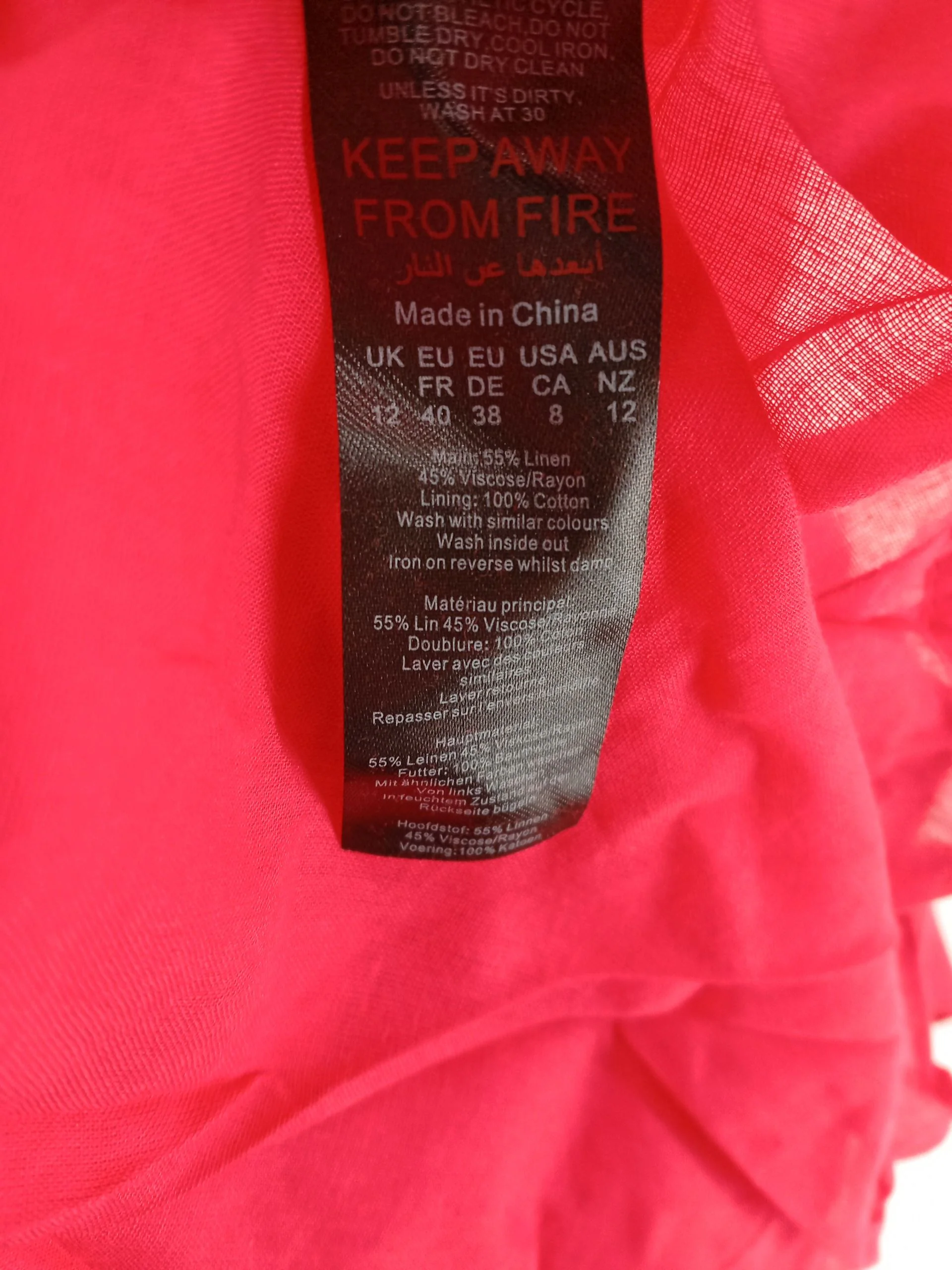 Karen Millen Maxi Dress UK12 in Red RRP £169 - Image 6