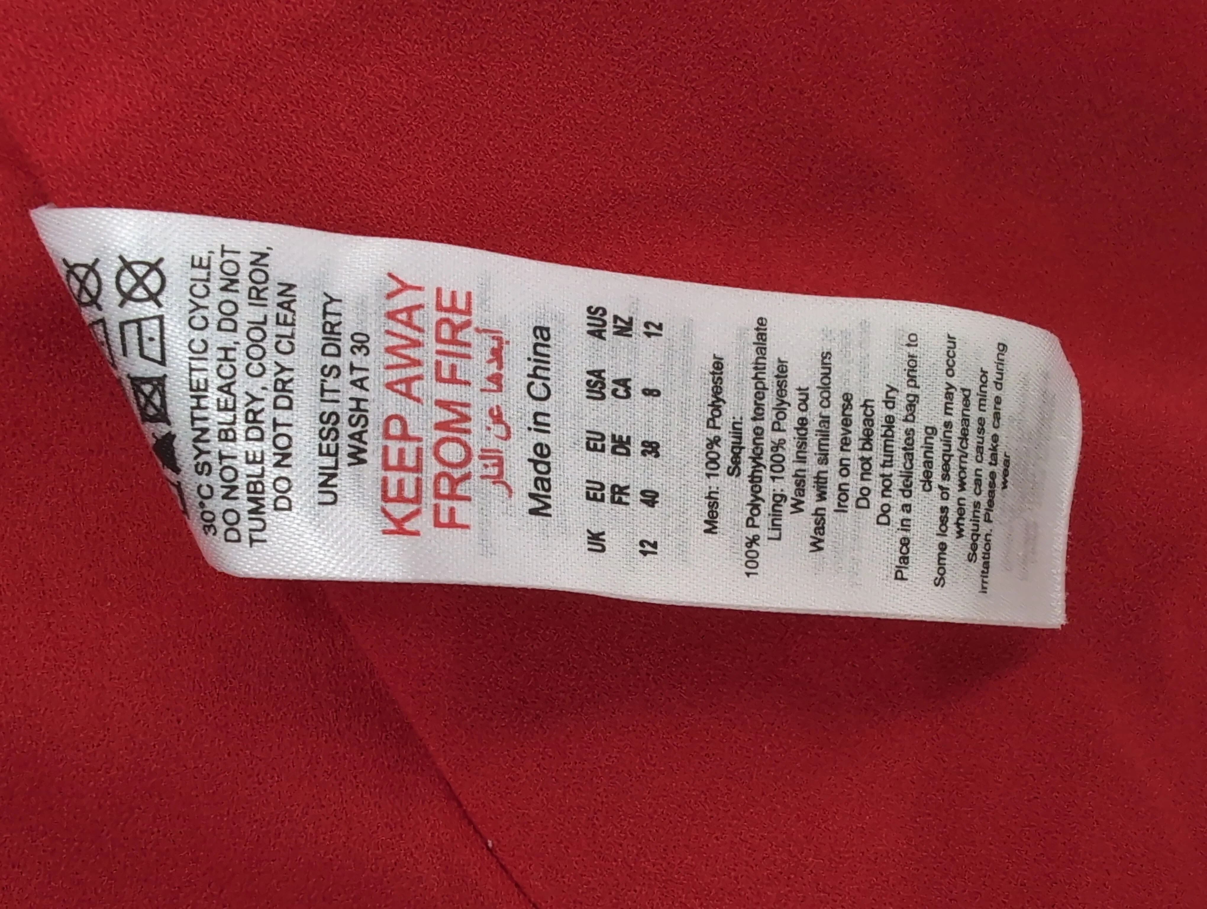 Karen Millen Maxi Dress UK12 in Red RRP £179 - Image 7