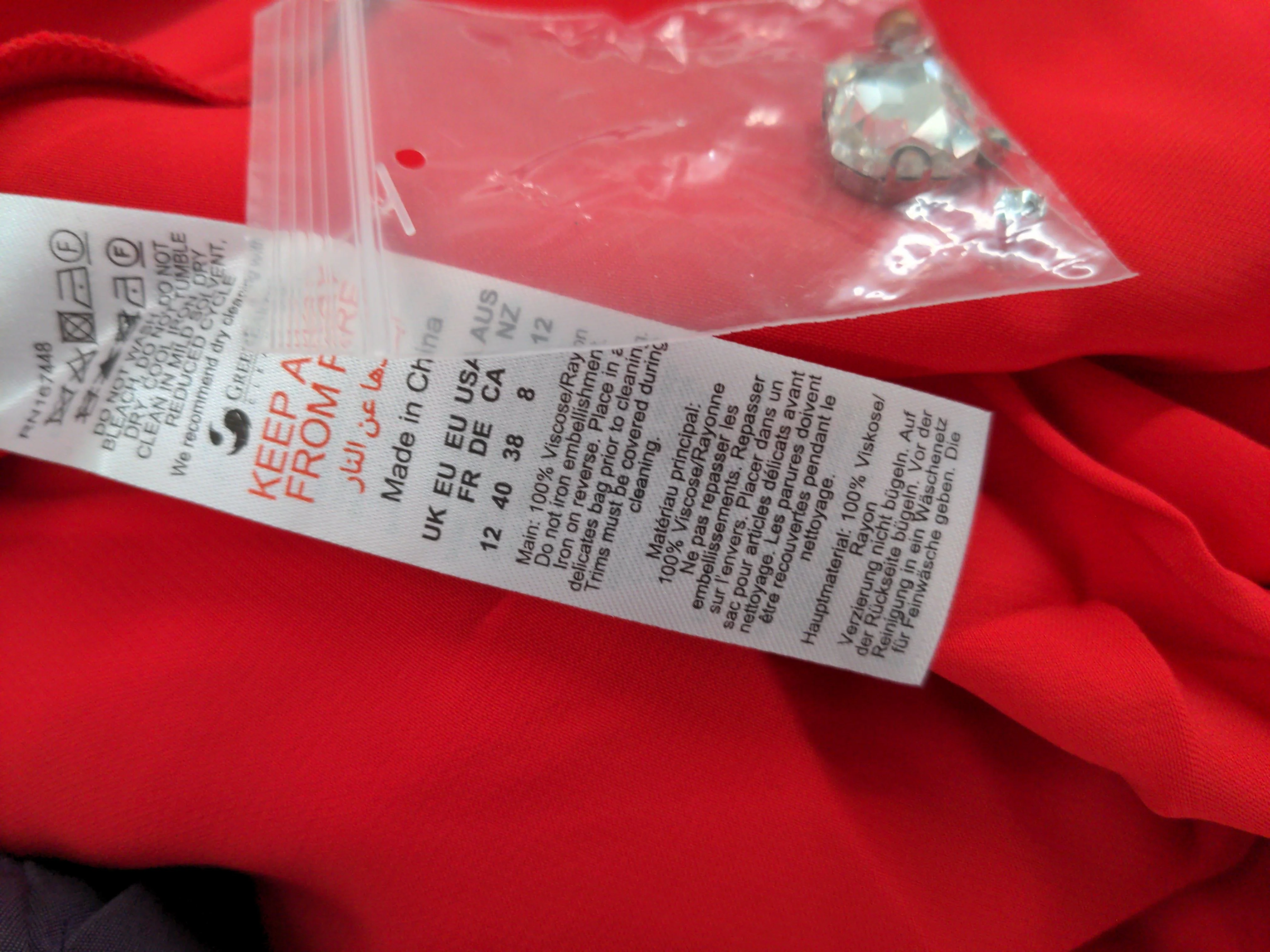 Karen Millen Maxi Dress UK12 in Red RRP £229 - Image 6