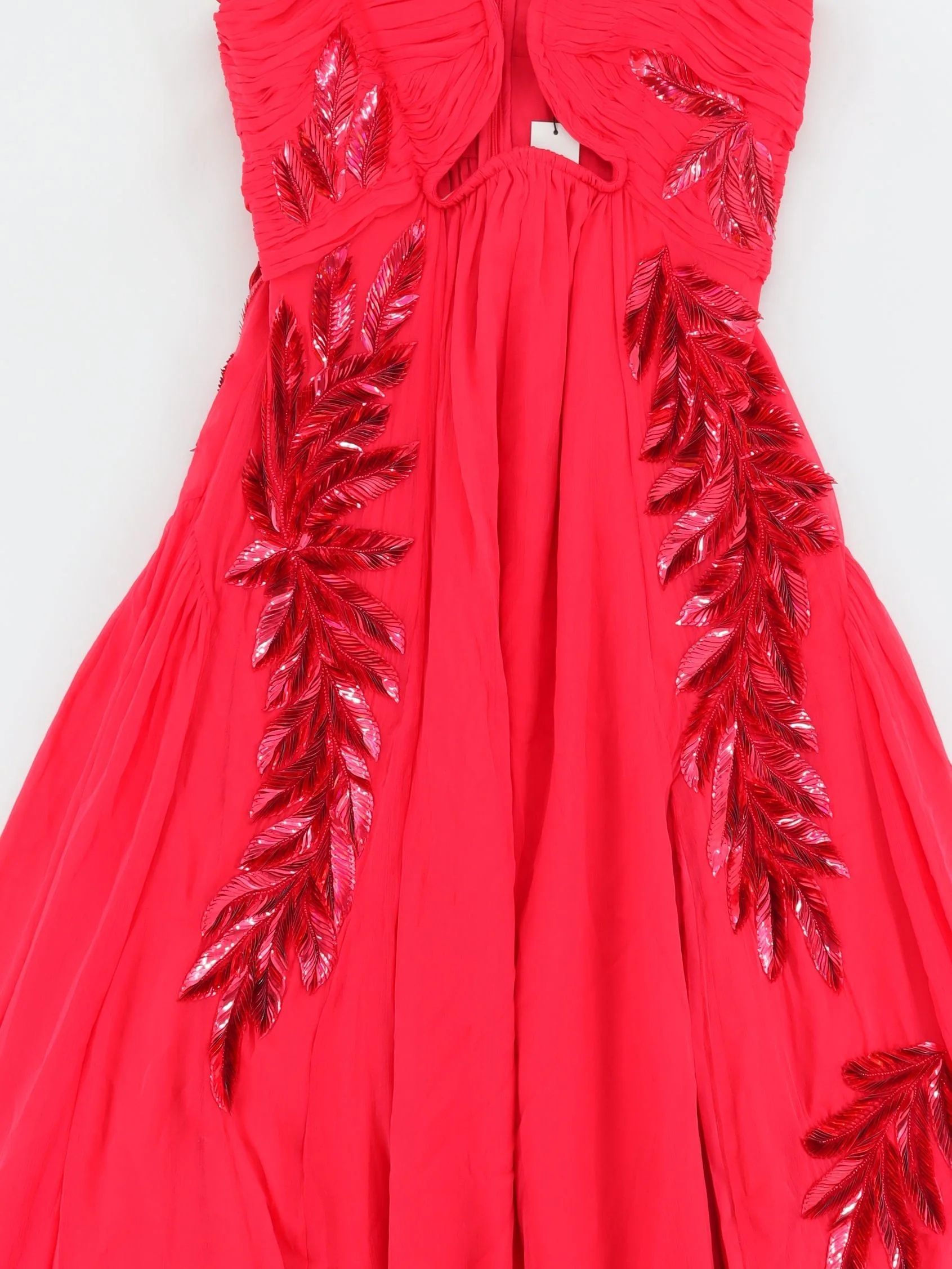 Karen Millen Maxi Dress UK12 in Red RRP £399 - Image 4