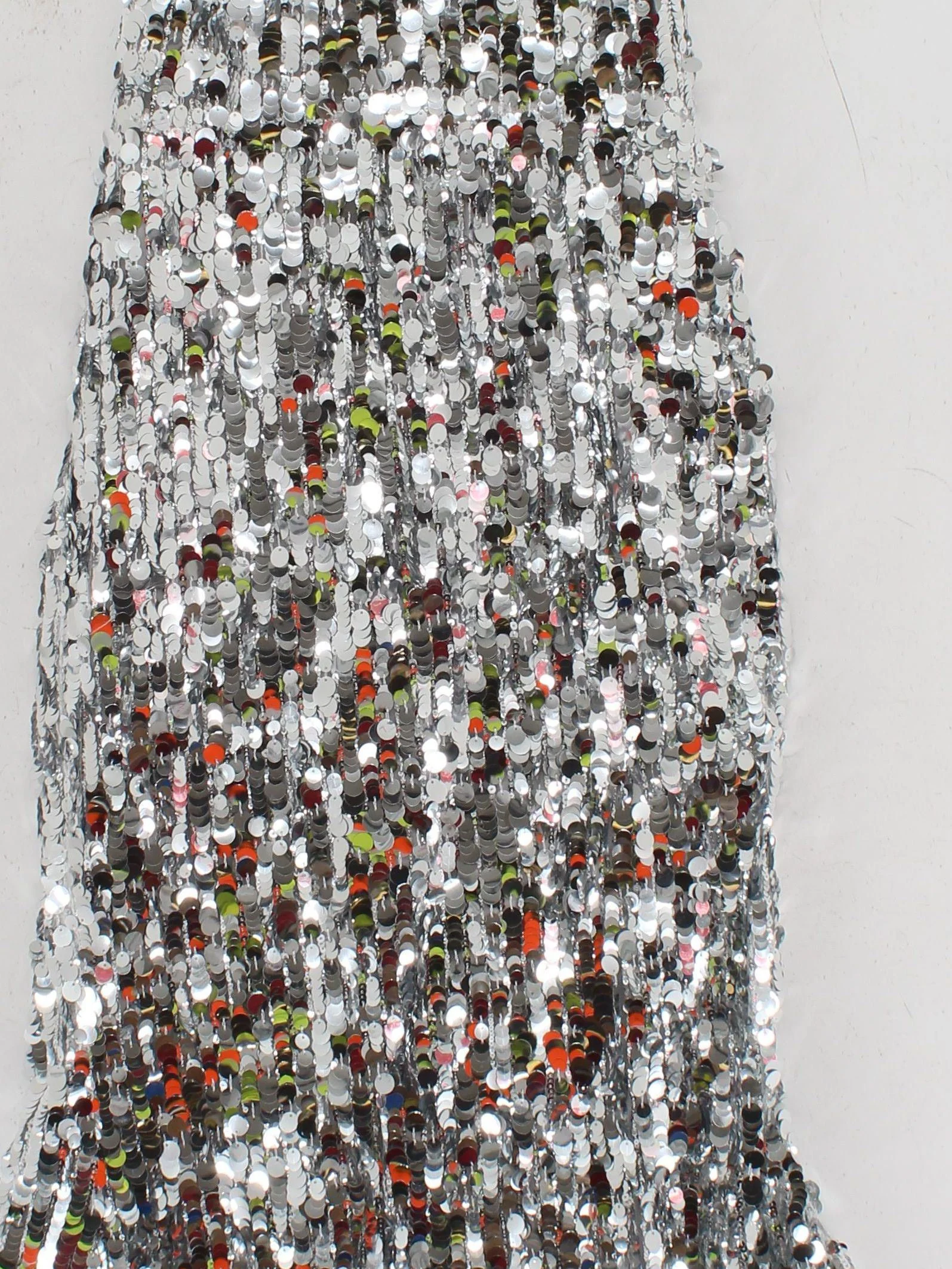 Karen Millen Maxi Dress UK12 in Silver RRP £209 - Image 3