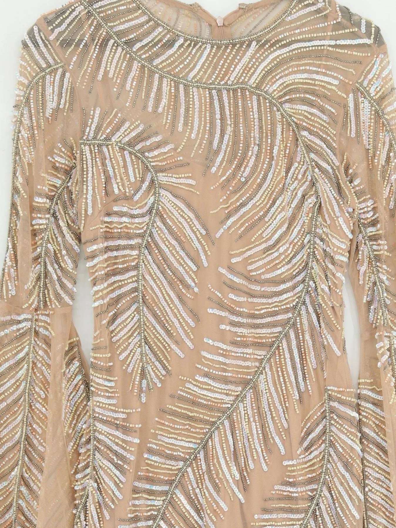 Karen Millen Maxi Dress UK12 in Tan RRP £369 - Image 3