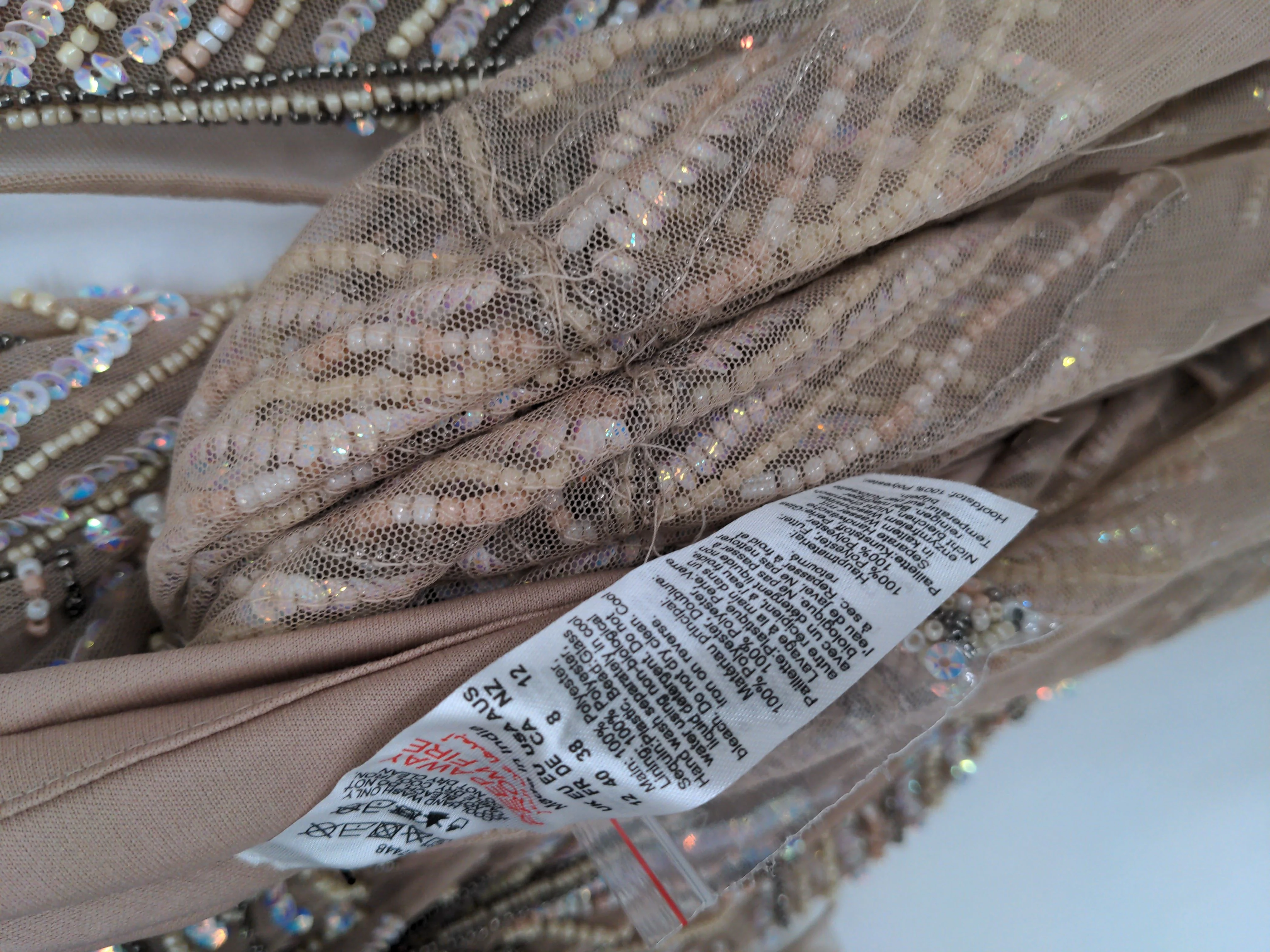 Karen Millen Maxi Dress UK12 in Tan RRP £369 - Image 6