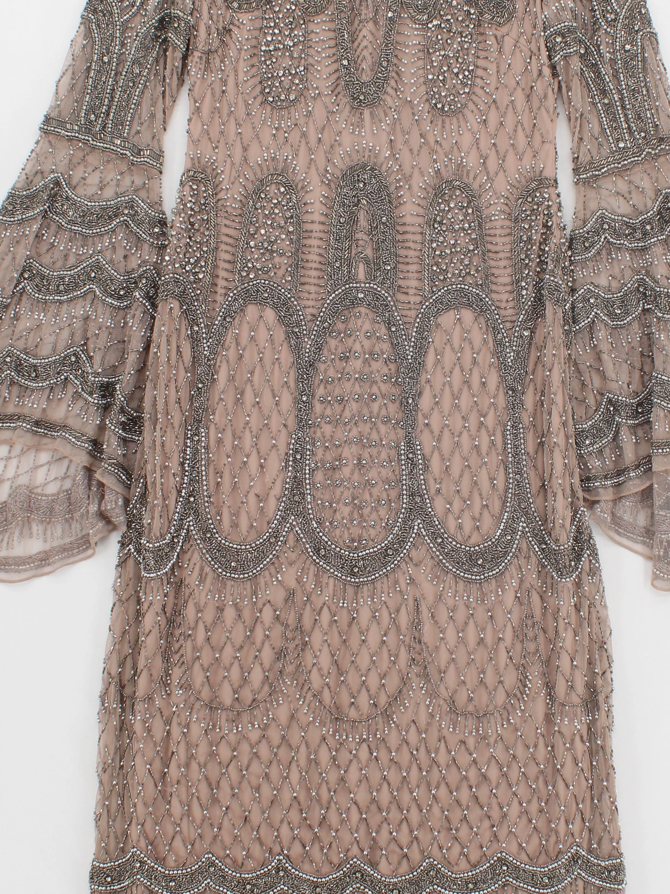 Karen Millen Maxi Dress UK12 in Tan RRP £549 - Image 3