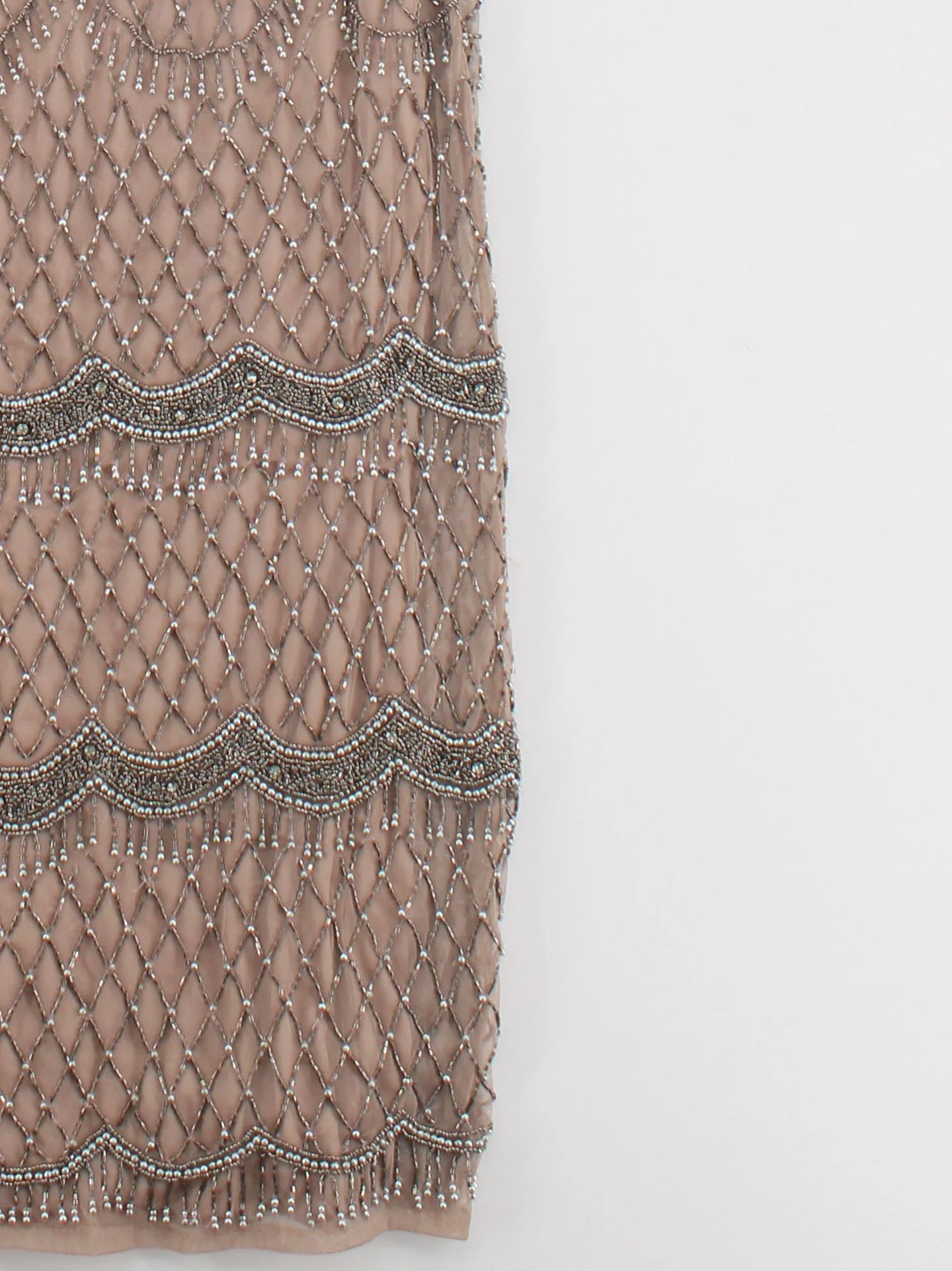 Karen Millen Maxi Dress UK12 in Tan RRP £549 - Image 4