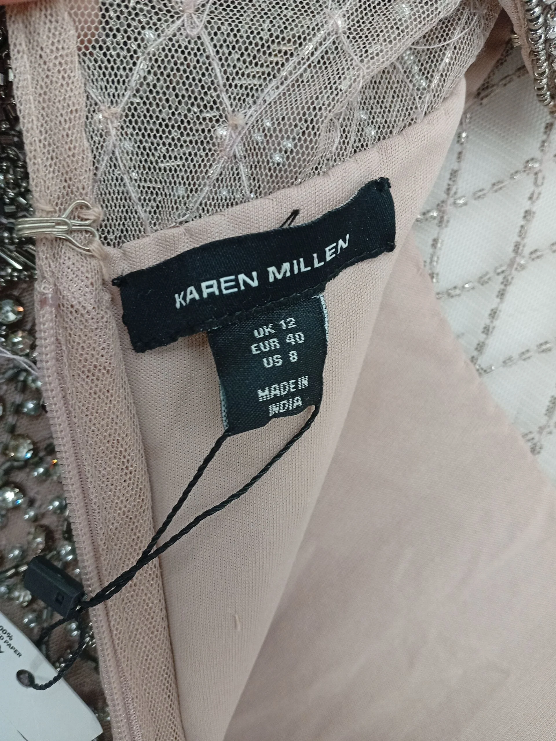 Karen Millen Maxi Dress UK12 in Tan RRP £549 - Image 5