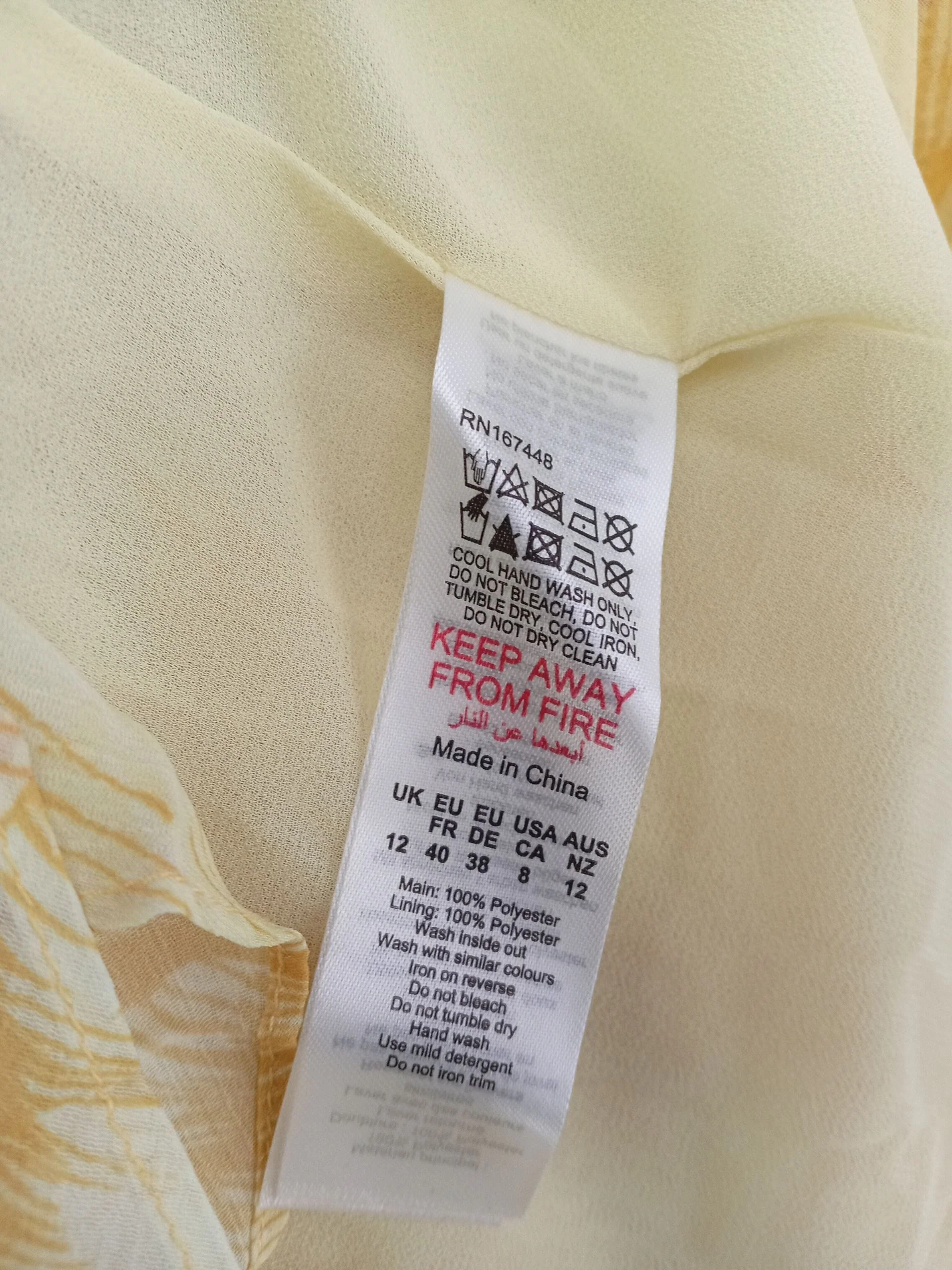 Karen Millen Maxi Dress UK12 in Yellow RRP £239 - Image 7