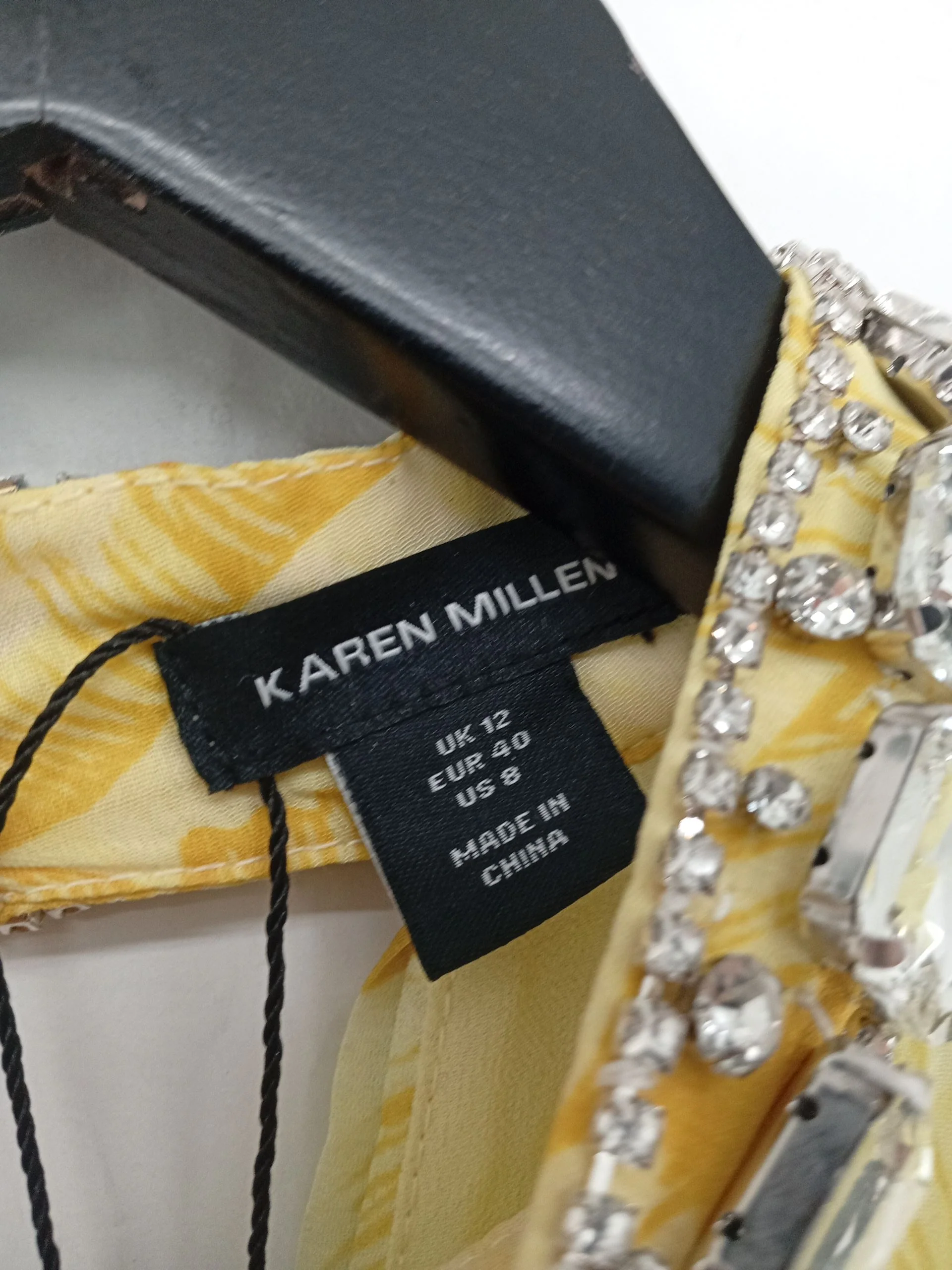 Karen Millen Maxi Dress UK12 in Yellow RRP £249 - Image 6