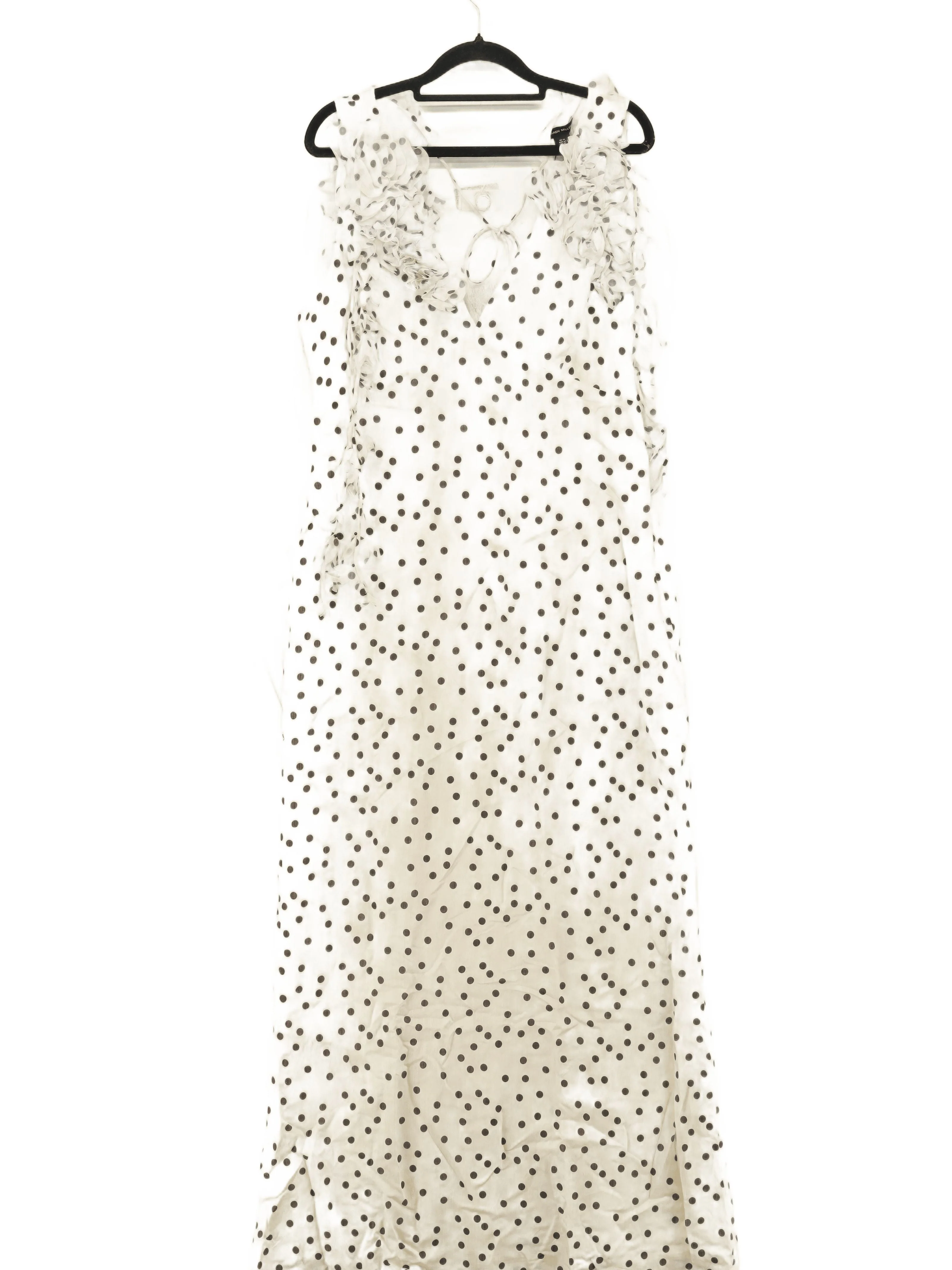 Karen Millen Maxi Dress UK14 in Cream RRP £179