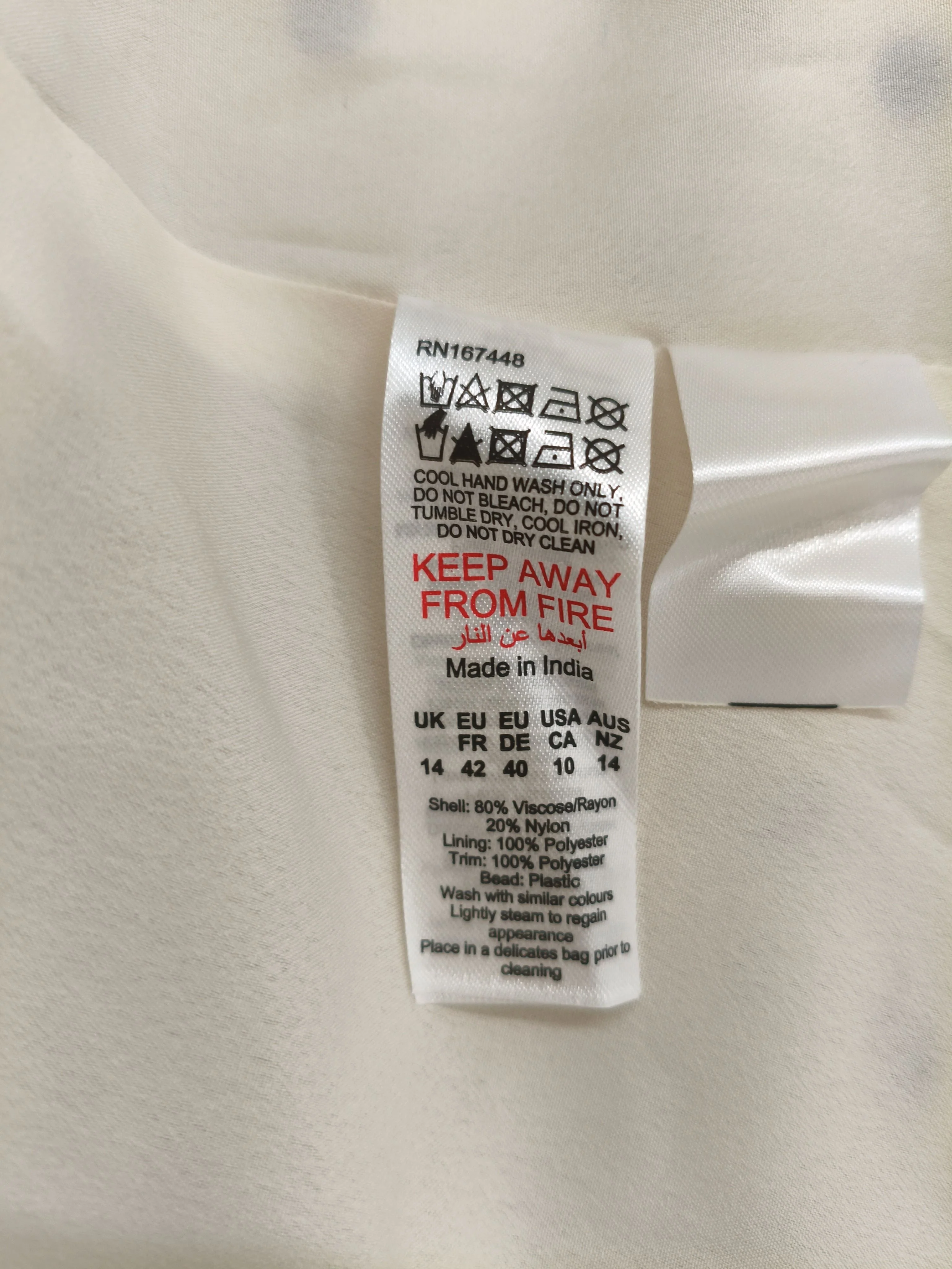 Karen Millen Maxi Dress UK14 in Cream RRP £179 - Image 7