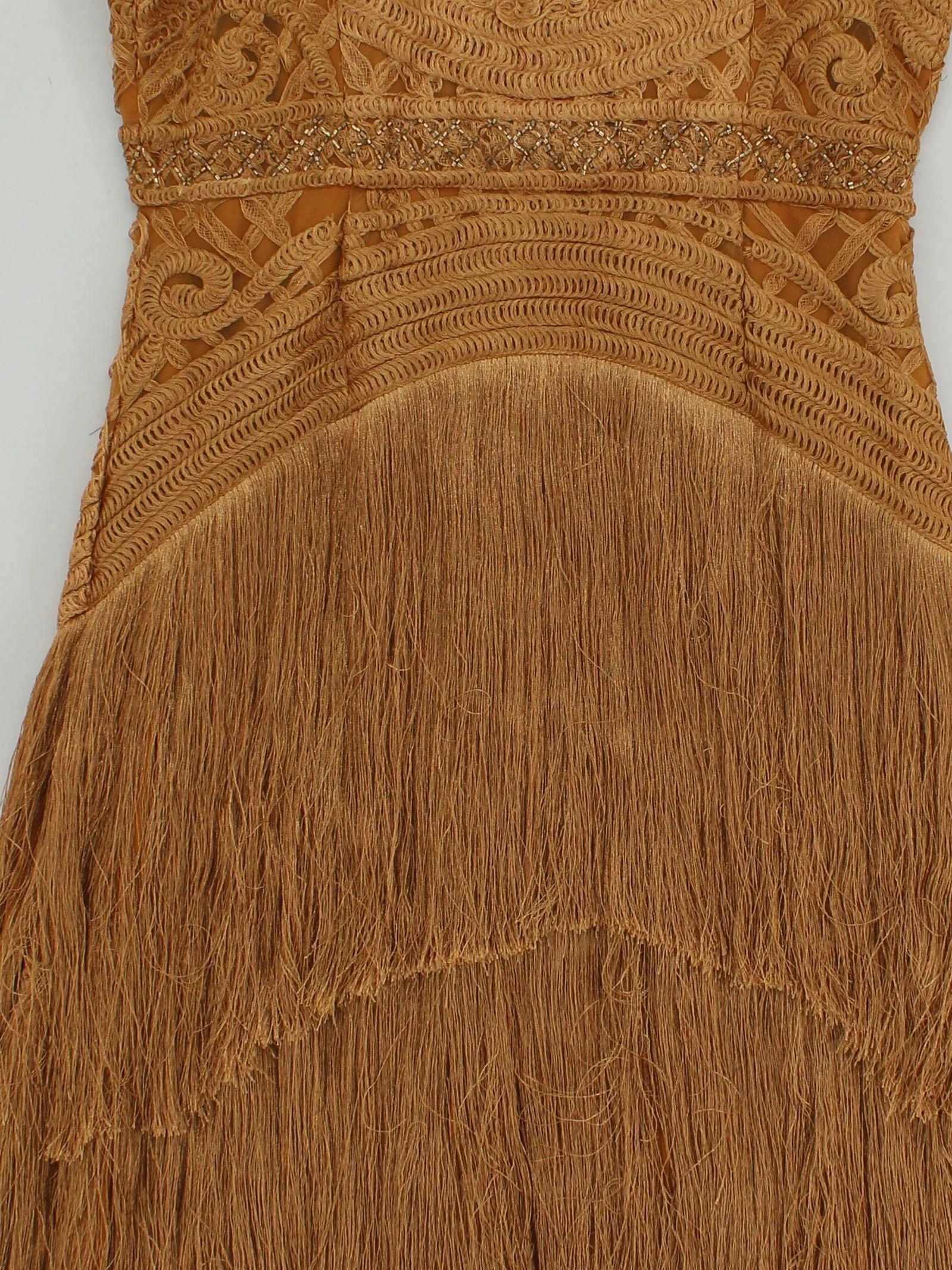 Karen Millen Maxi Dress UK14 in Gold RRP £429 - Image 3
