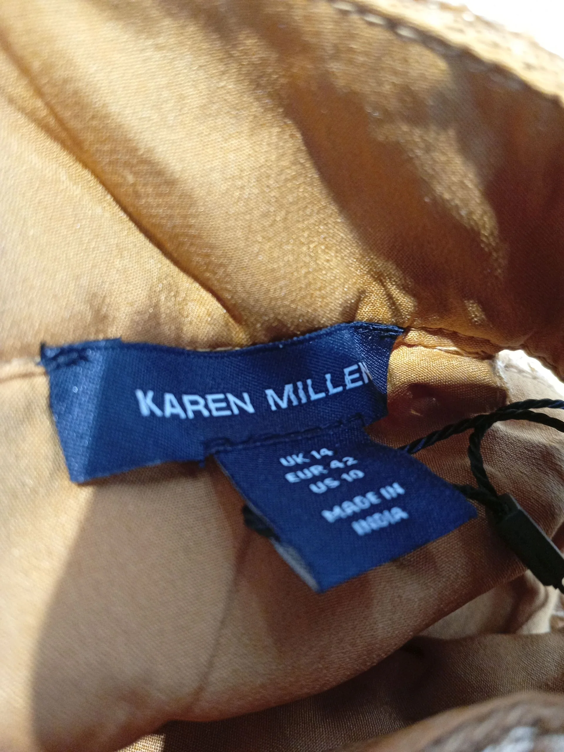 Karen Millen Maxi Dress UK14 in Gold RRP £429 - Image 5