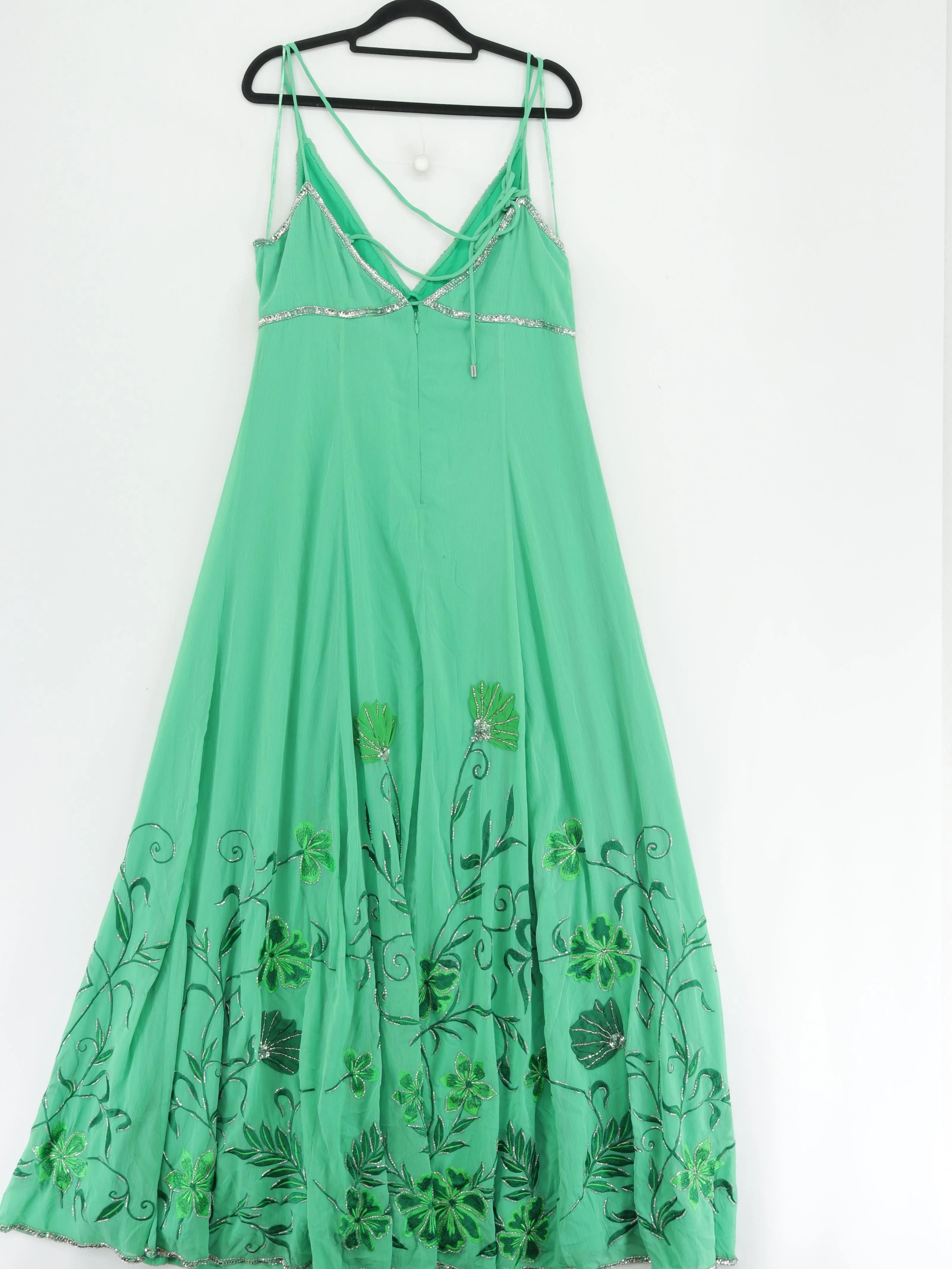Karen Millen Maxi Dress UK14 in Green RRP £359 - Image 2