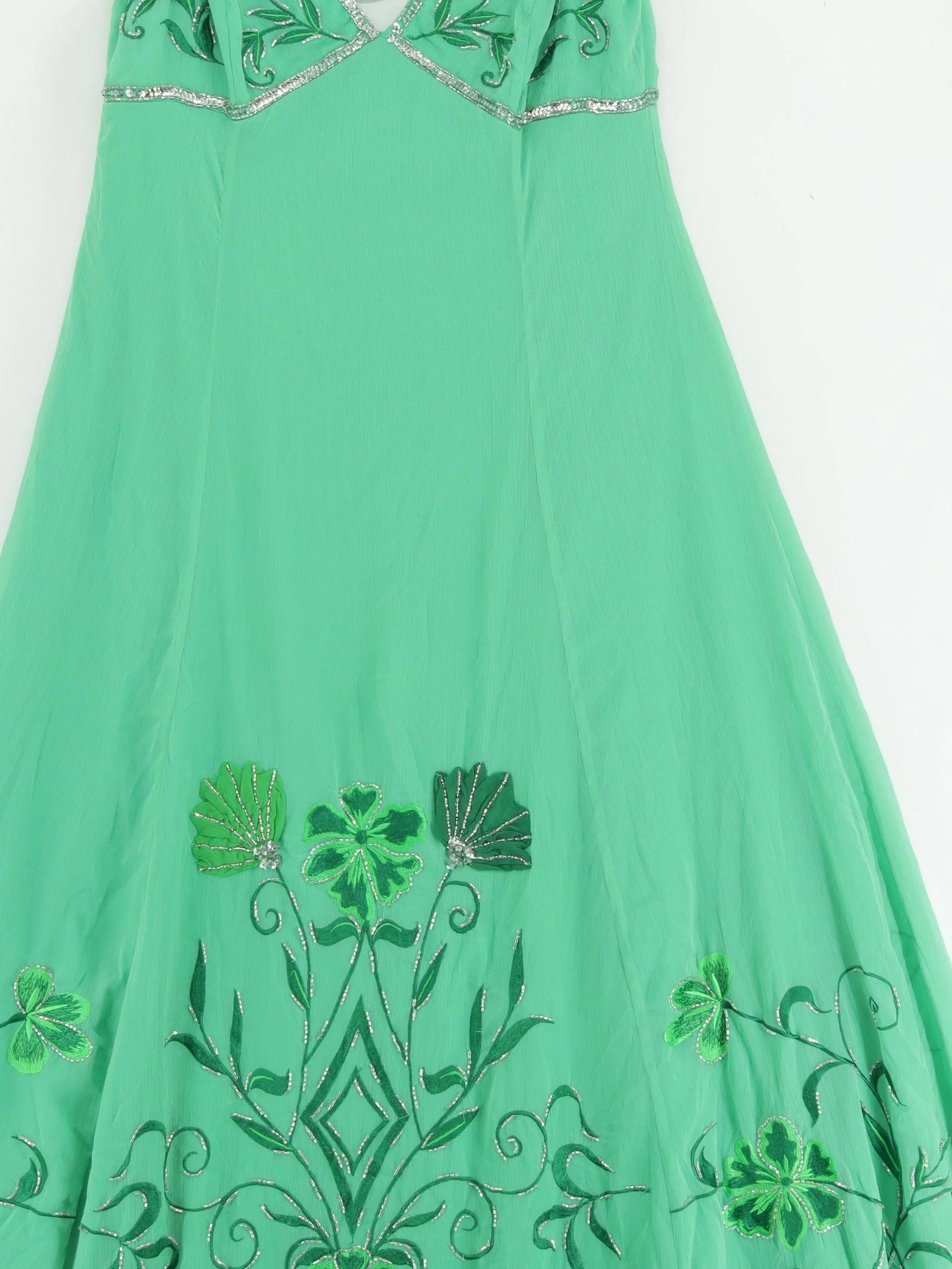 Karen Millen Maxi Dress UK14 in Green RRP £359 - Image 3
