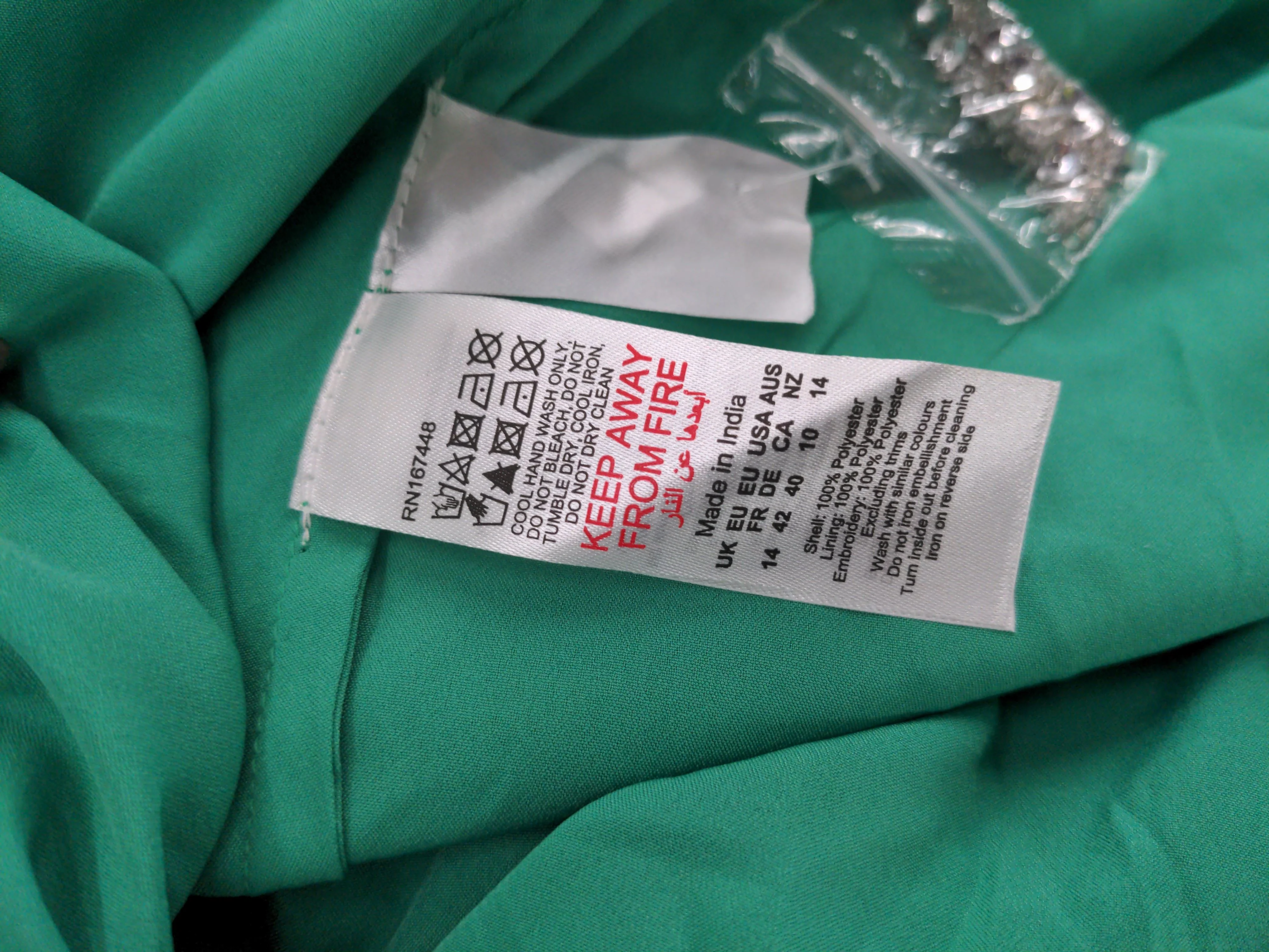 Karen Millen Maxi Dress UK14 in Green RRP £359 - Image 7