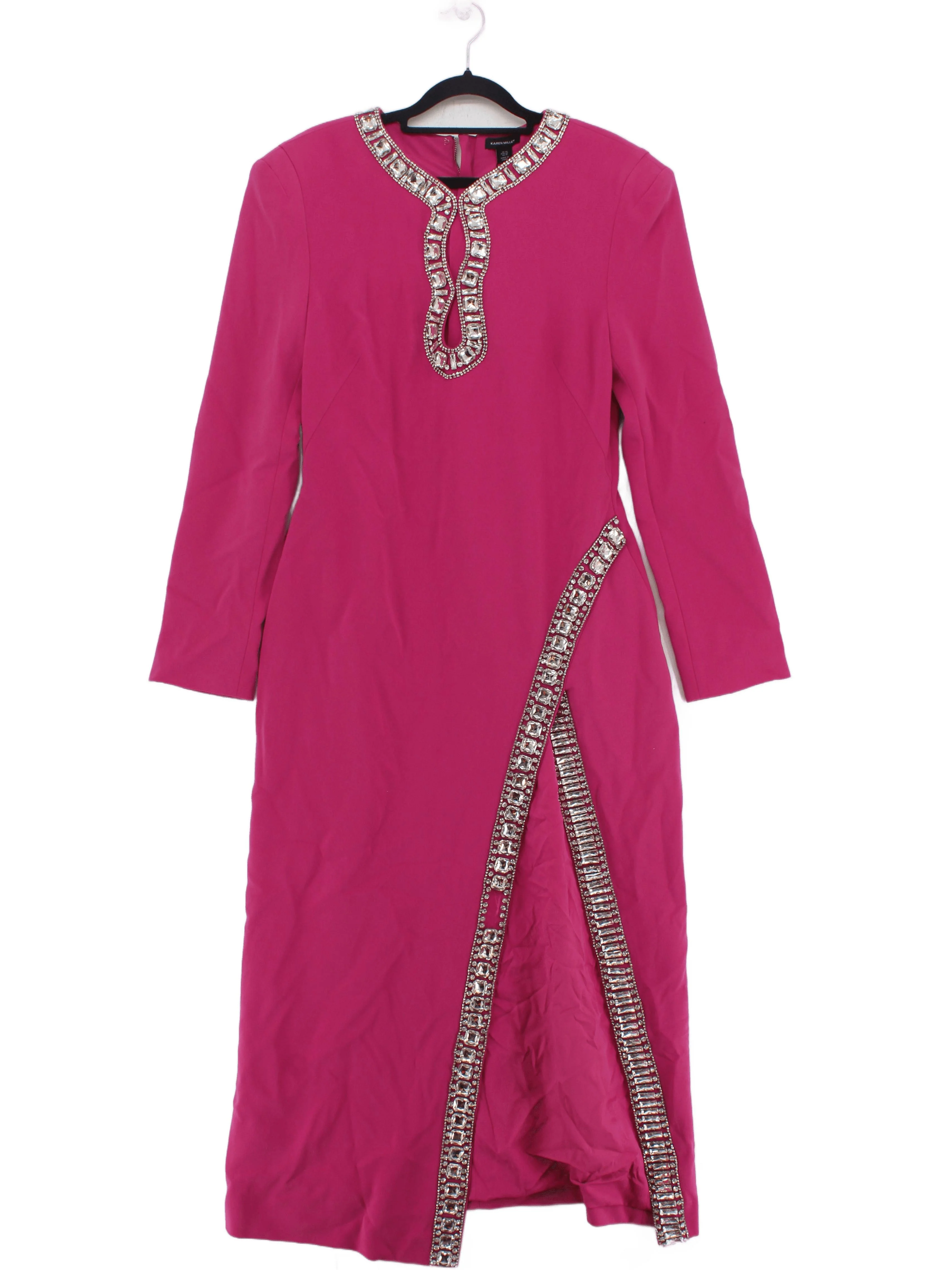 Karen Millen Maxi Dress UK14 in Pink RRP £329