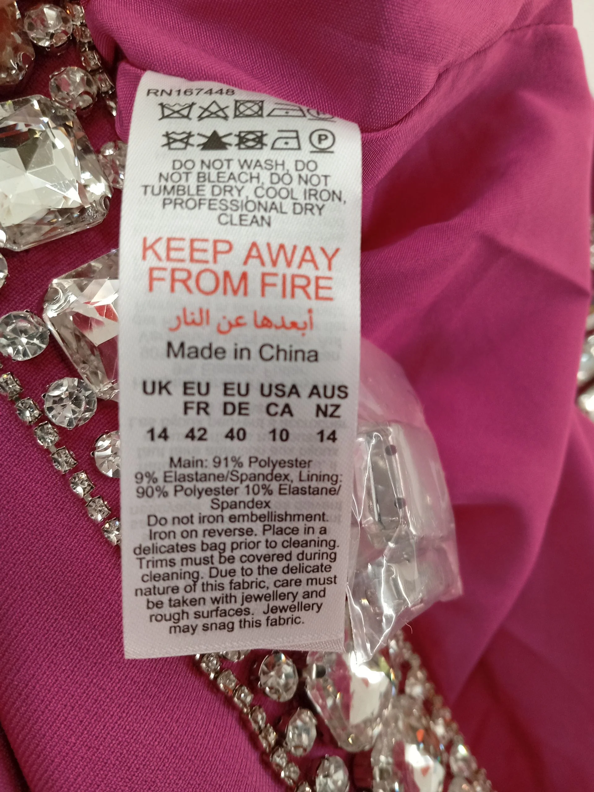 Karen Millen Maxi Dress UK14 in Pink RRP £329 - Image 7