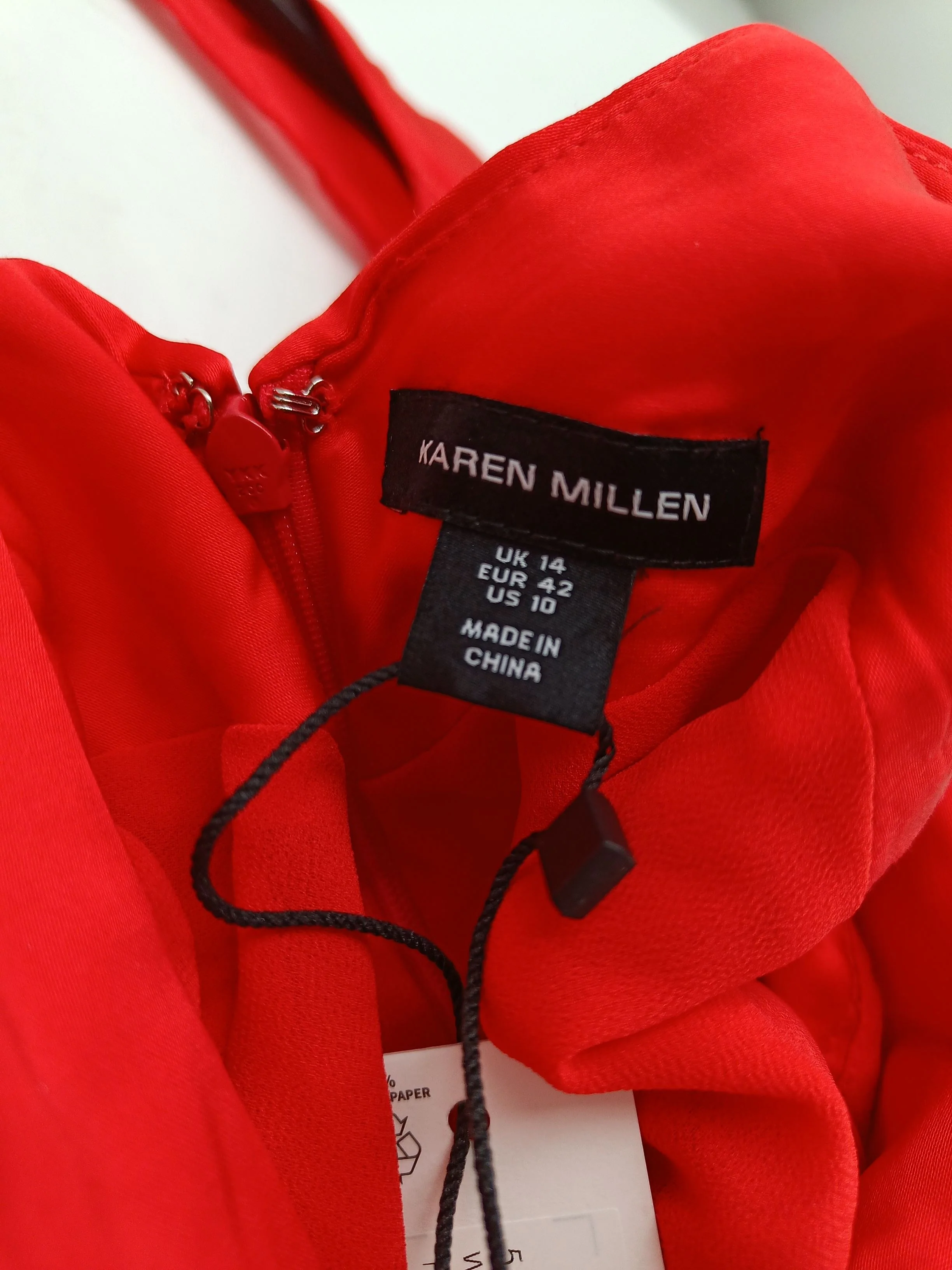 Karen Millen Maxi Dress UK14 in Red RRP £219 - Image 7