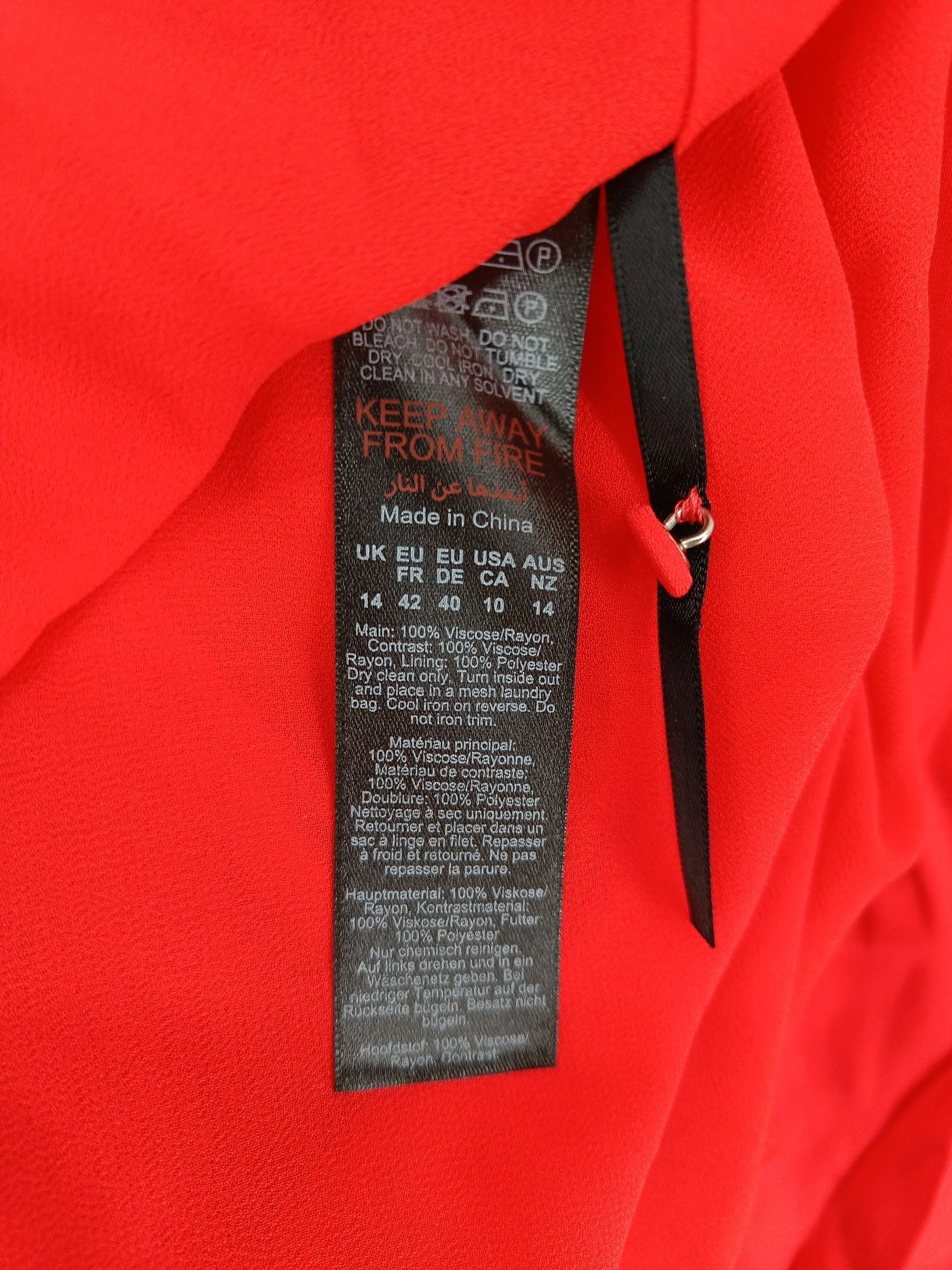 Karen Millen Maxi Dress UK14 in Red RRP £219 - Image 8