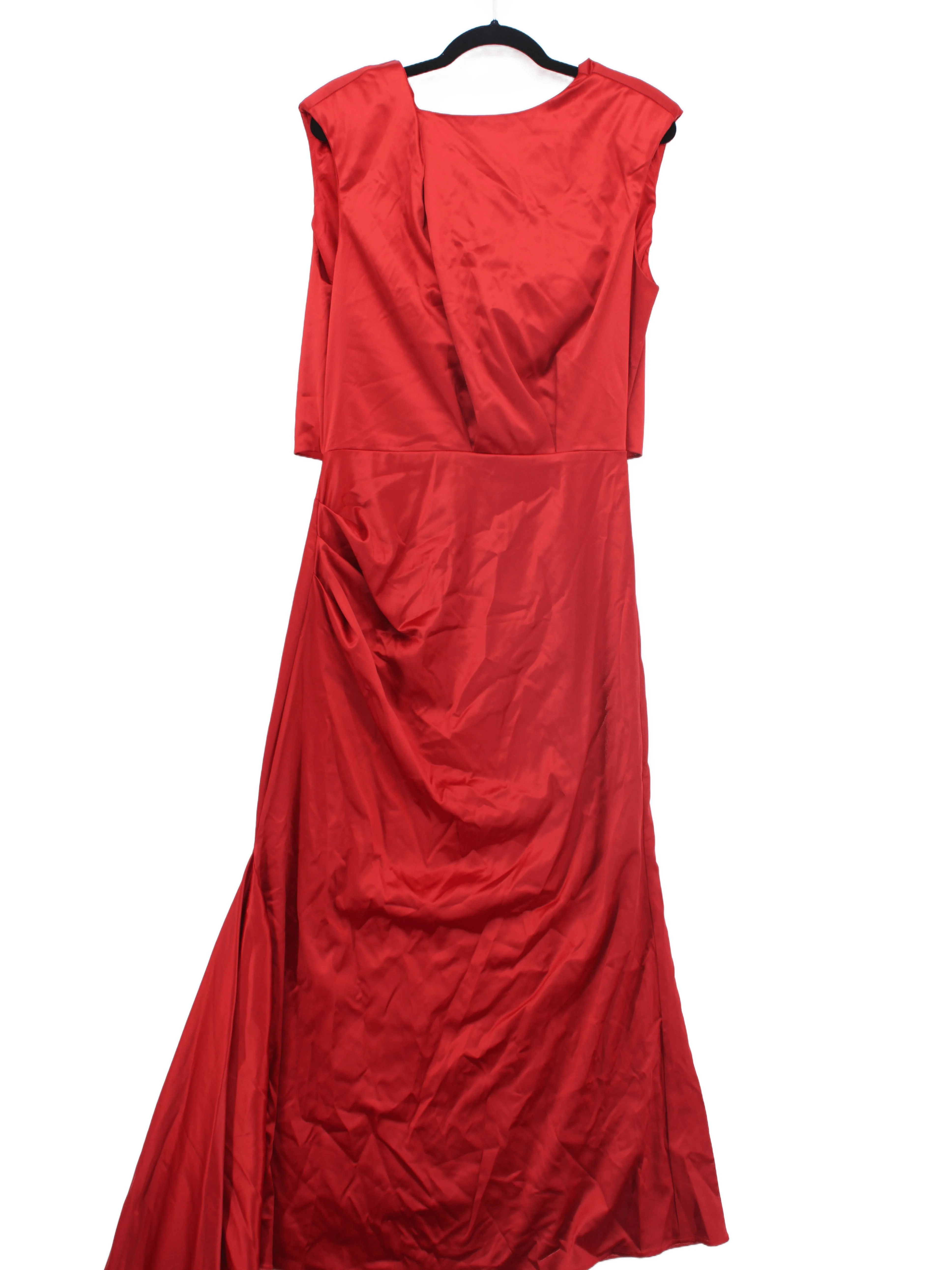 Karen Millen Maxi Dress UK14 in Red RRP £249
